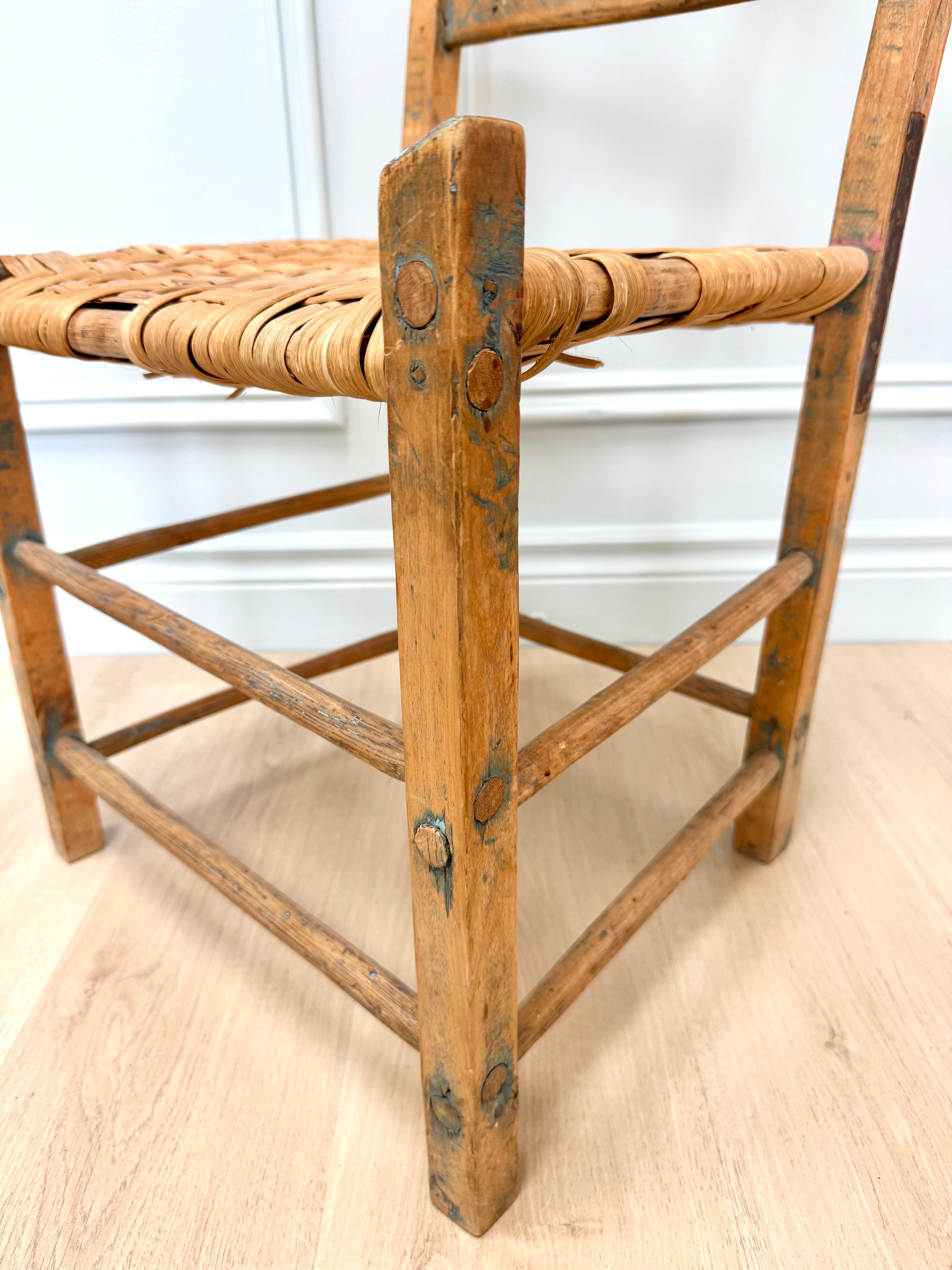 Vintage Farmhouse Ladderback Chair