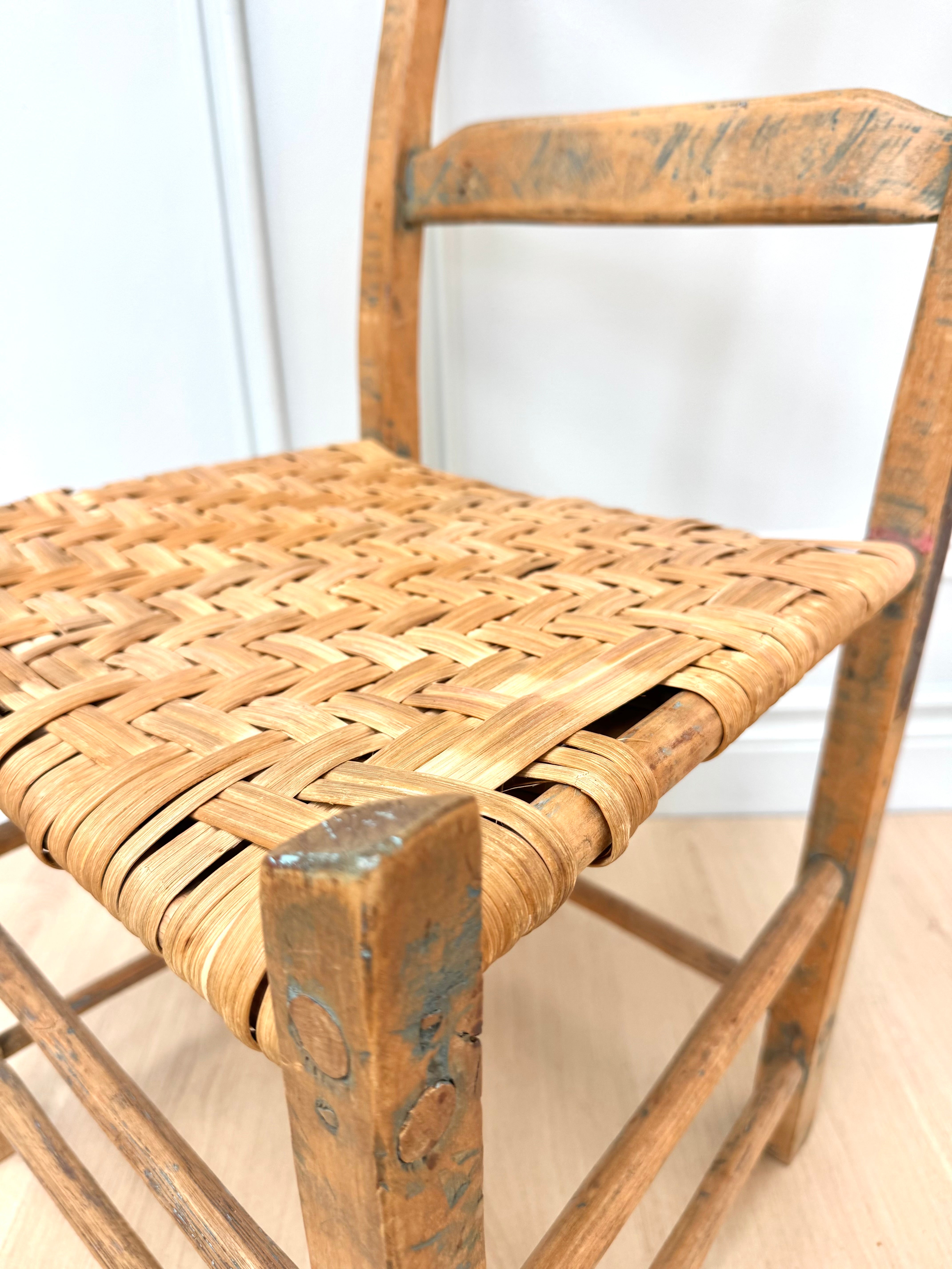 Vintage Farmhouse Ladderback Chair