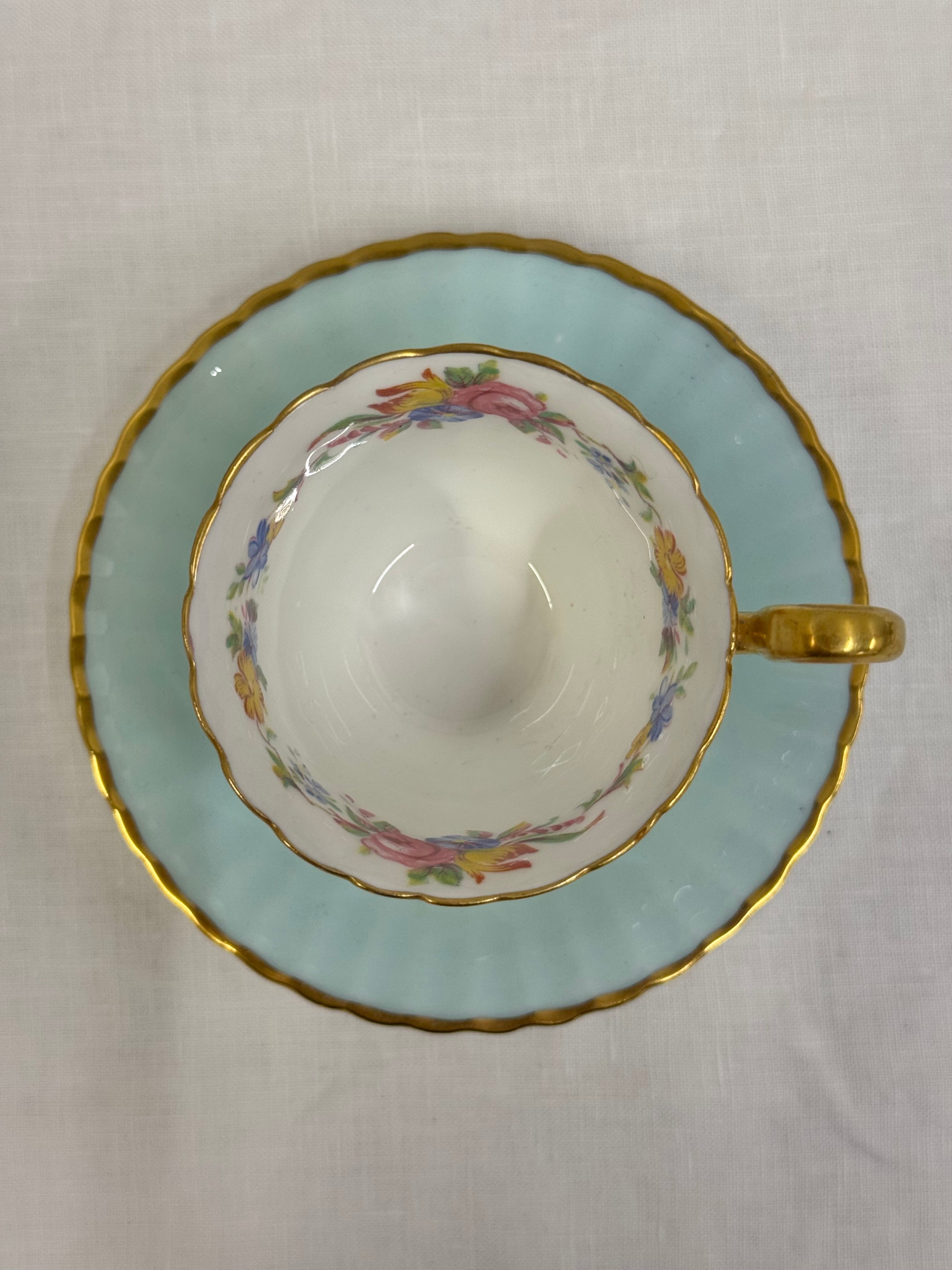 PARAGON Light Blue Cup & Saucer
