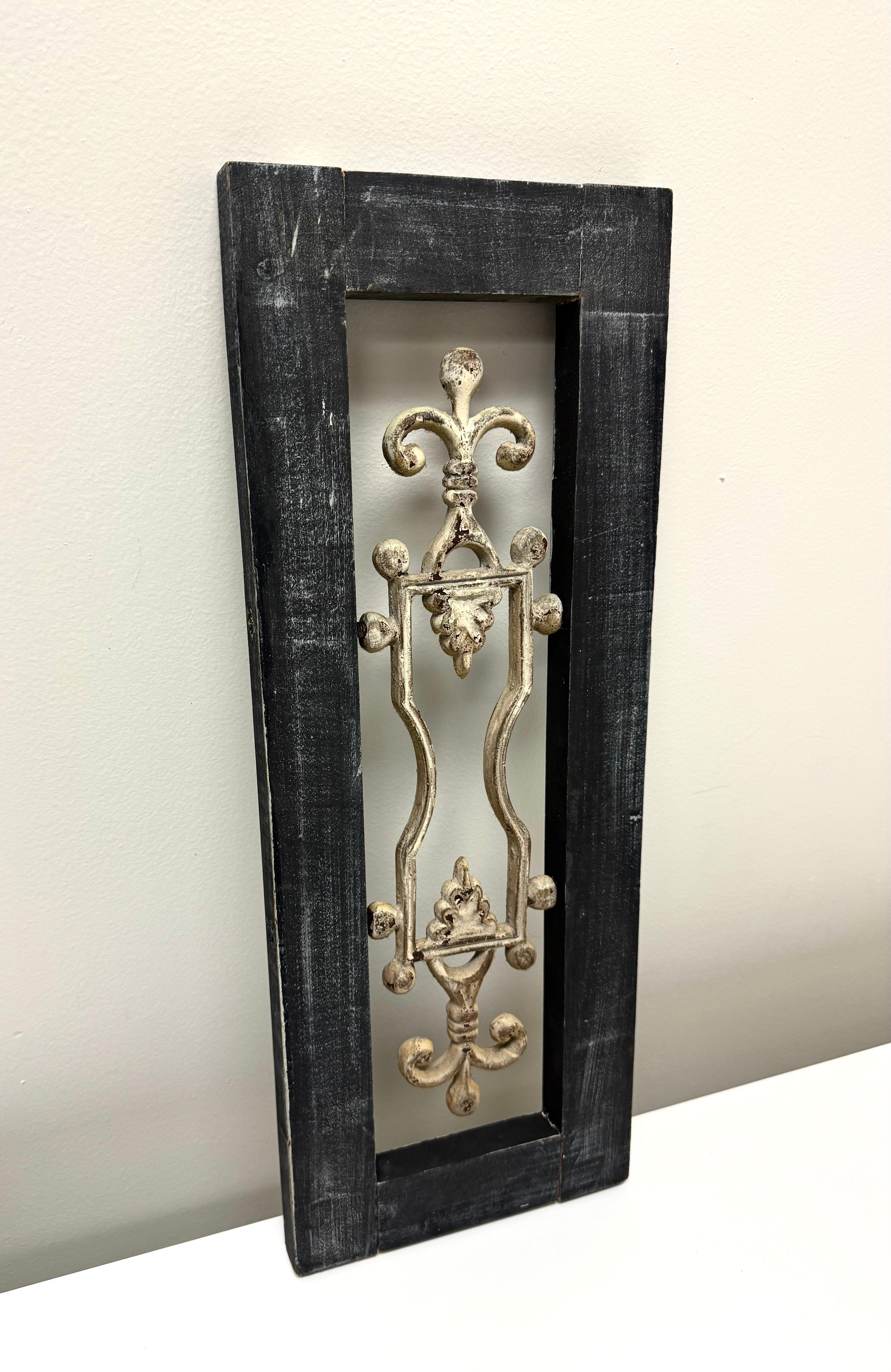 Rustic Wood & Iron Panel