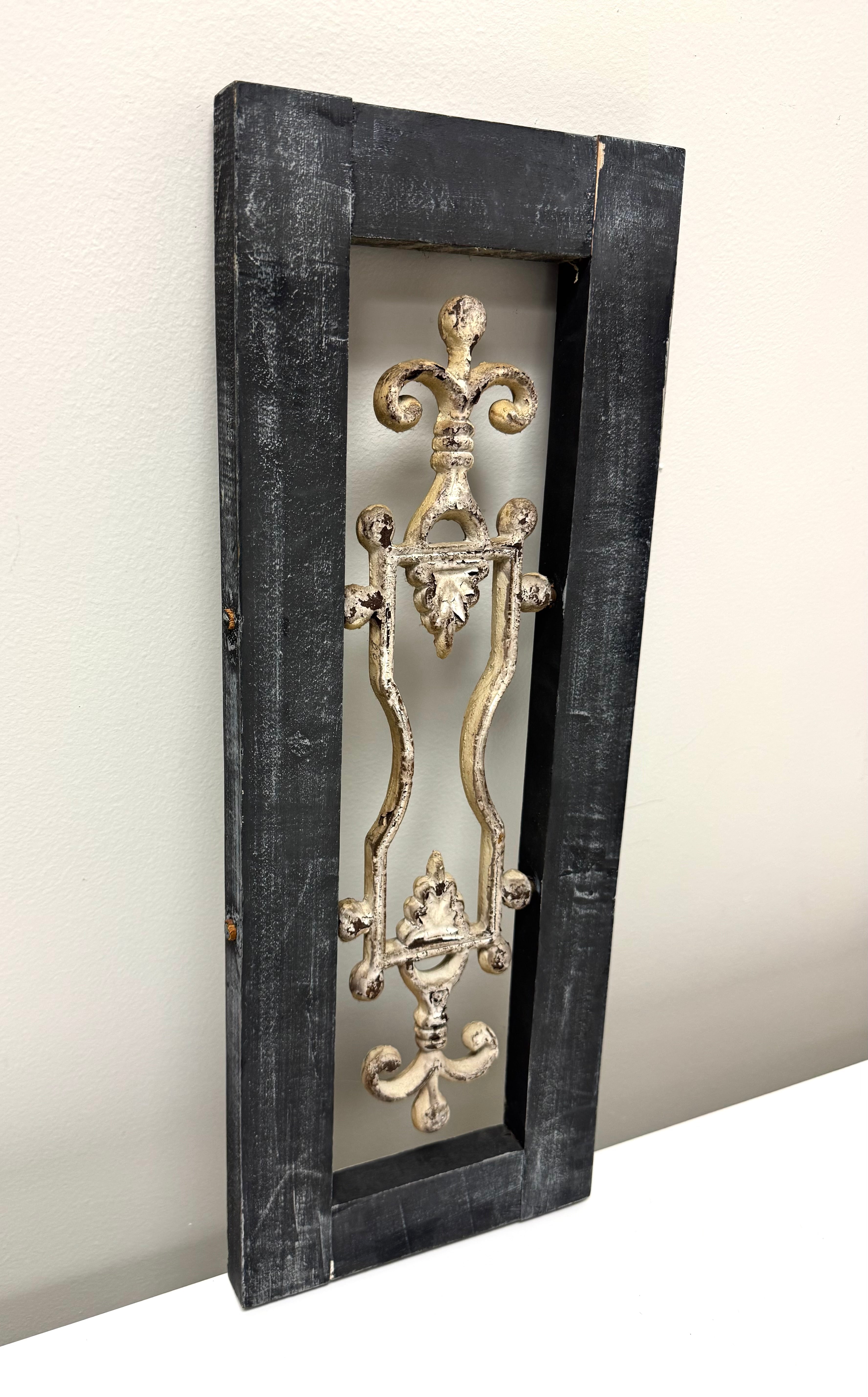 Rustic Wood & Iron Panel