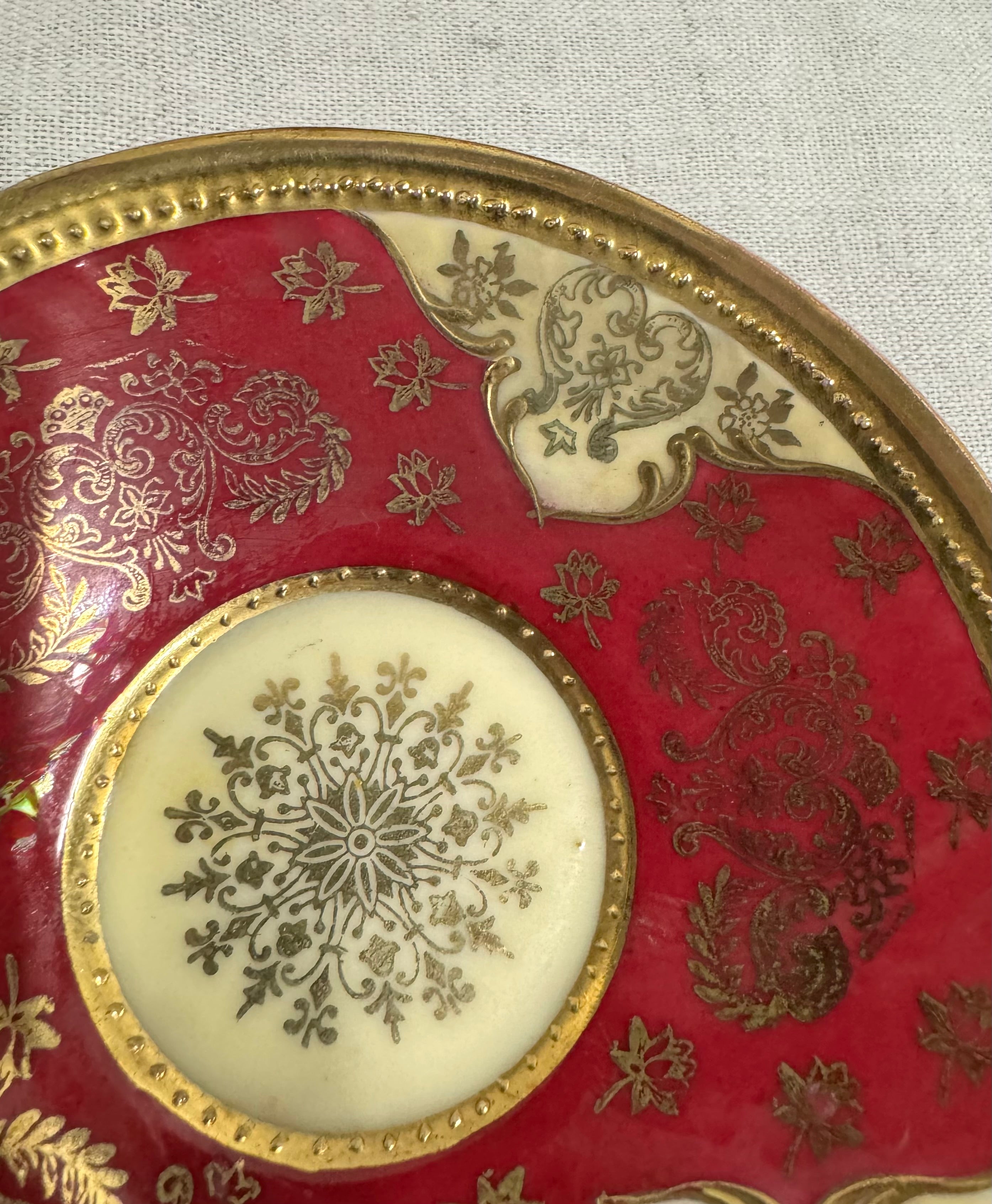 Antique SEVRES Demitasse Cup & Saucer and Plate Set