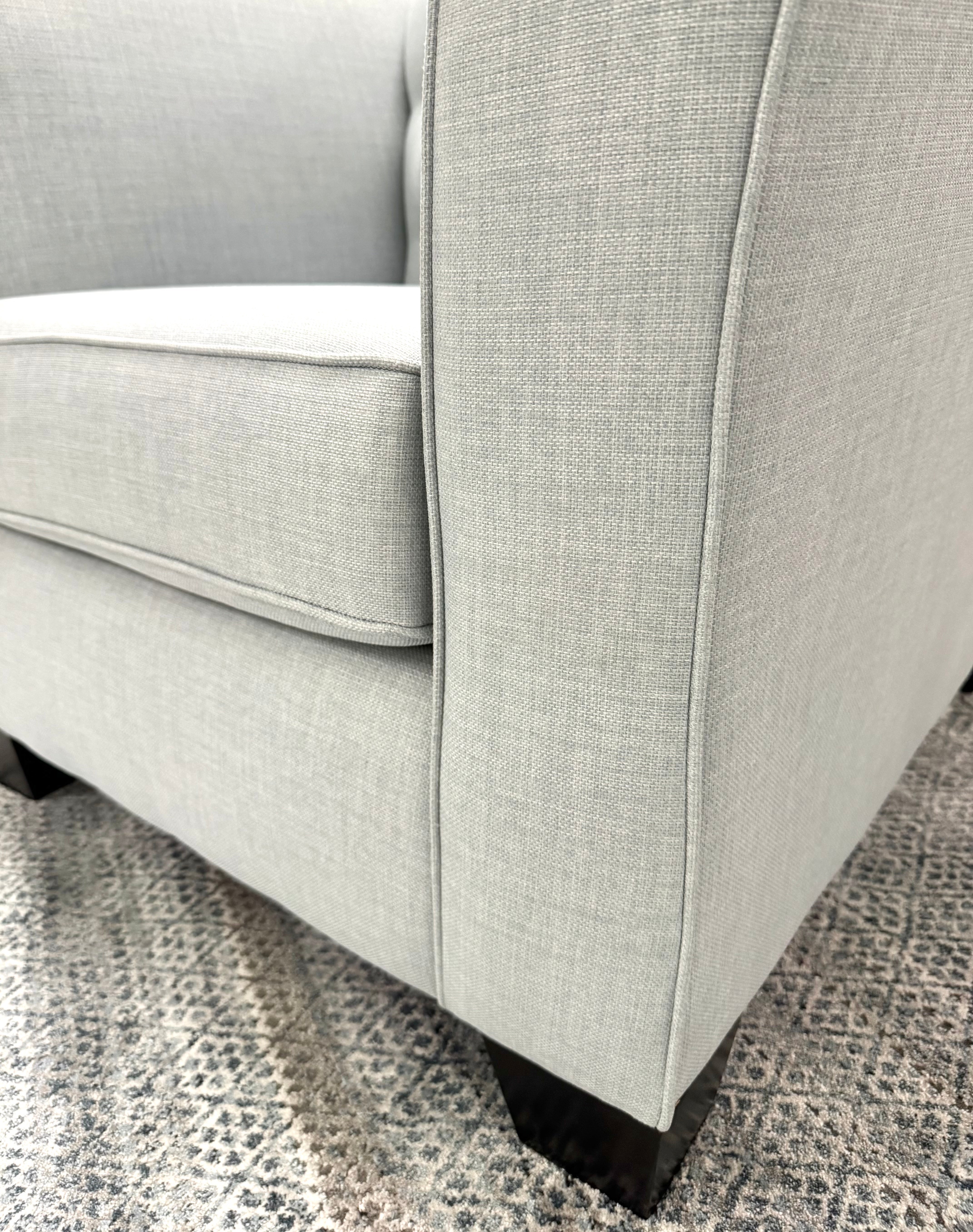 Powder Blue Tufted Chair