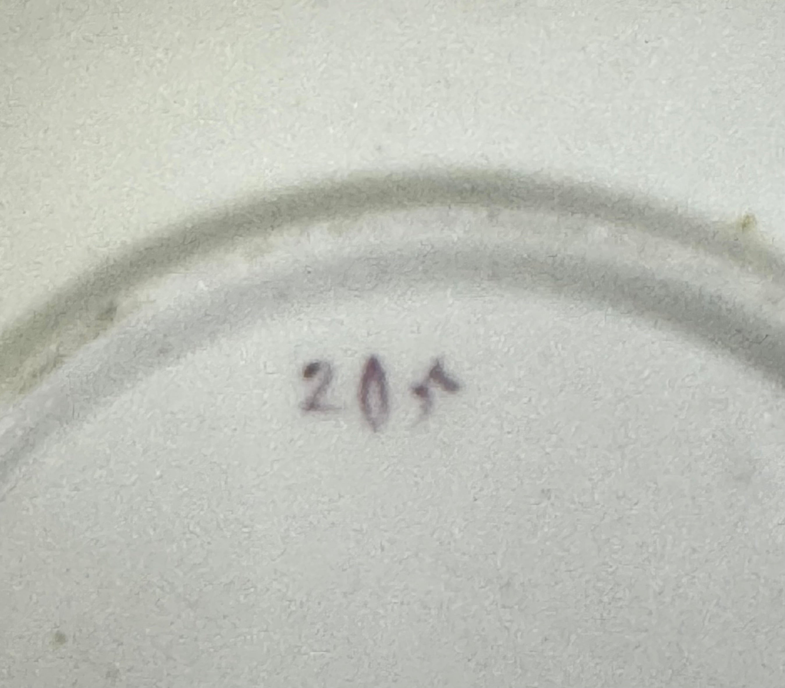 Antique Sprigware Cornflower Cup & Saucer