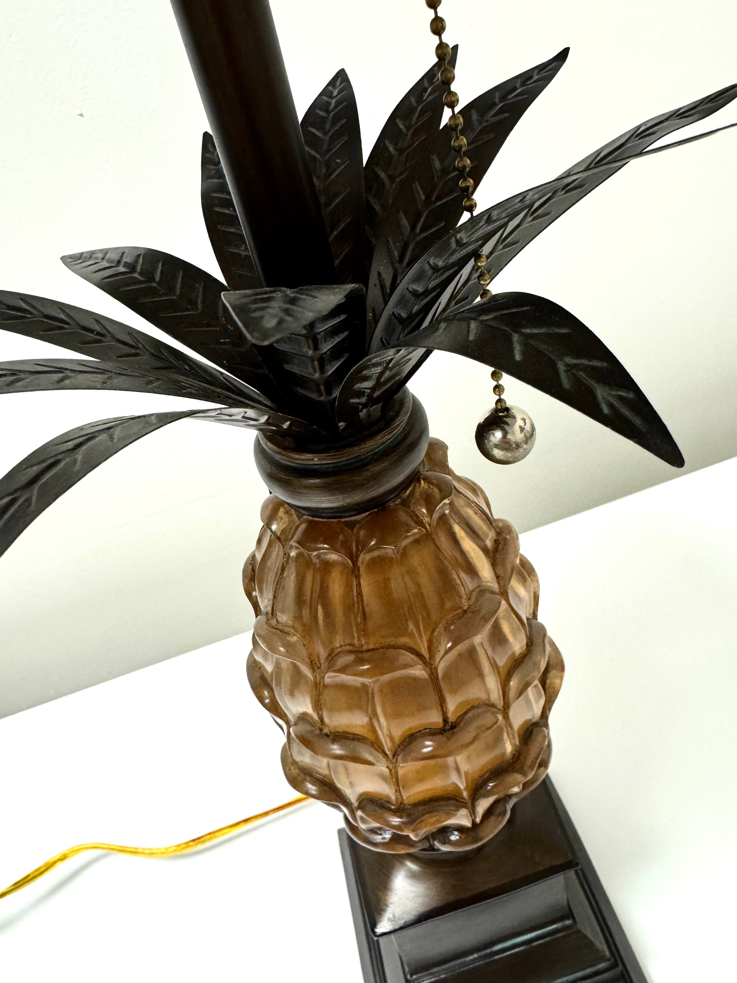 Glass Pineapple Lamp