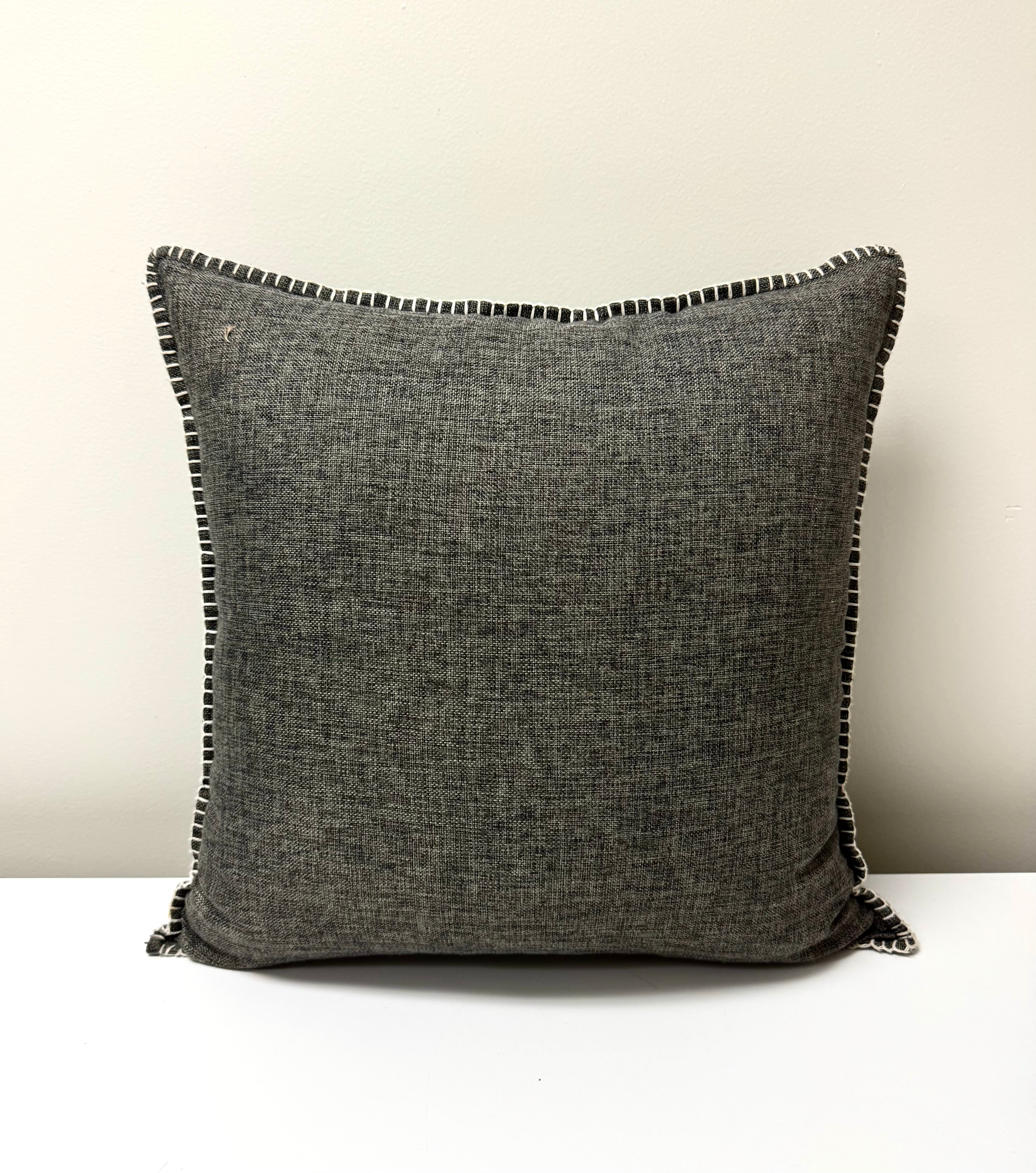 Steel Gray 22" Pillow