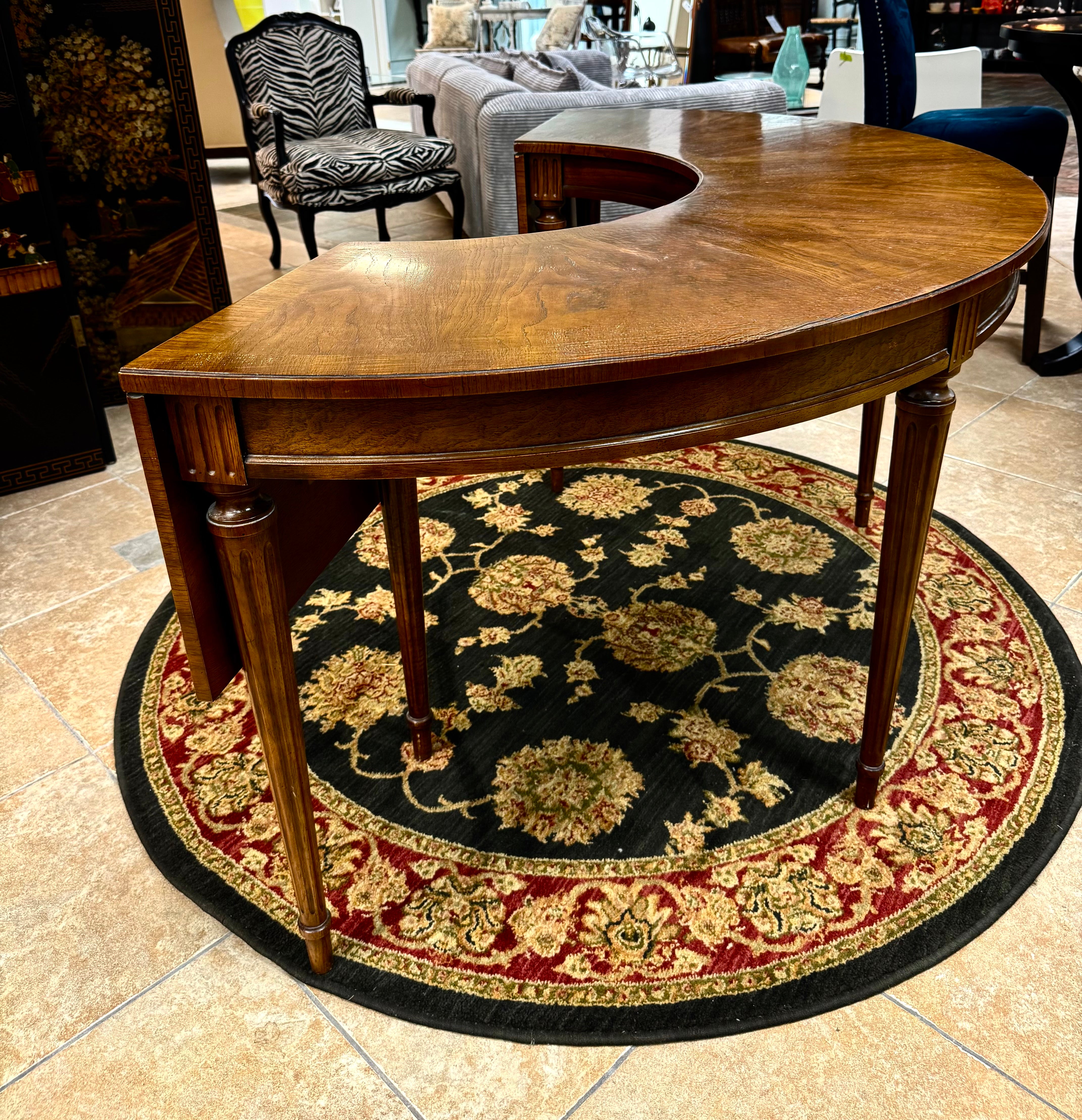 Vintage DREXEL Horseshoe Writing Desk