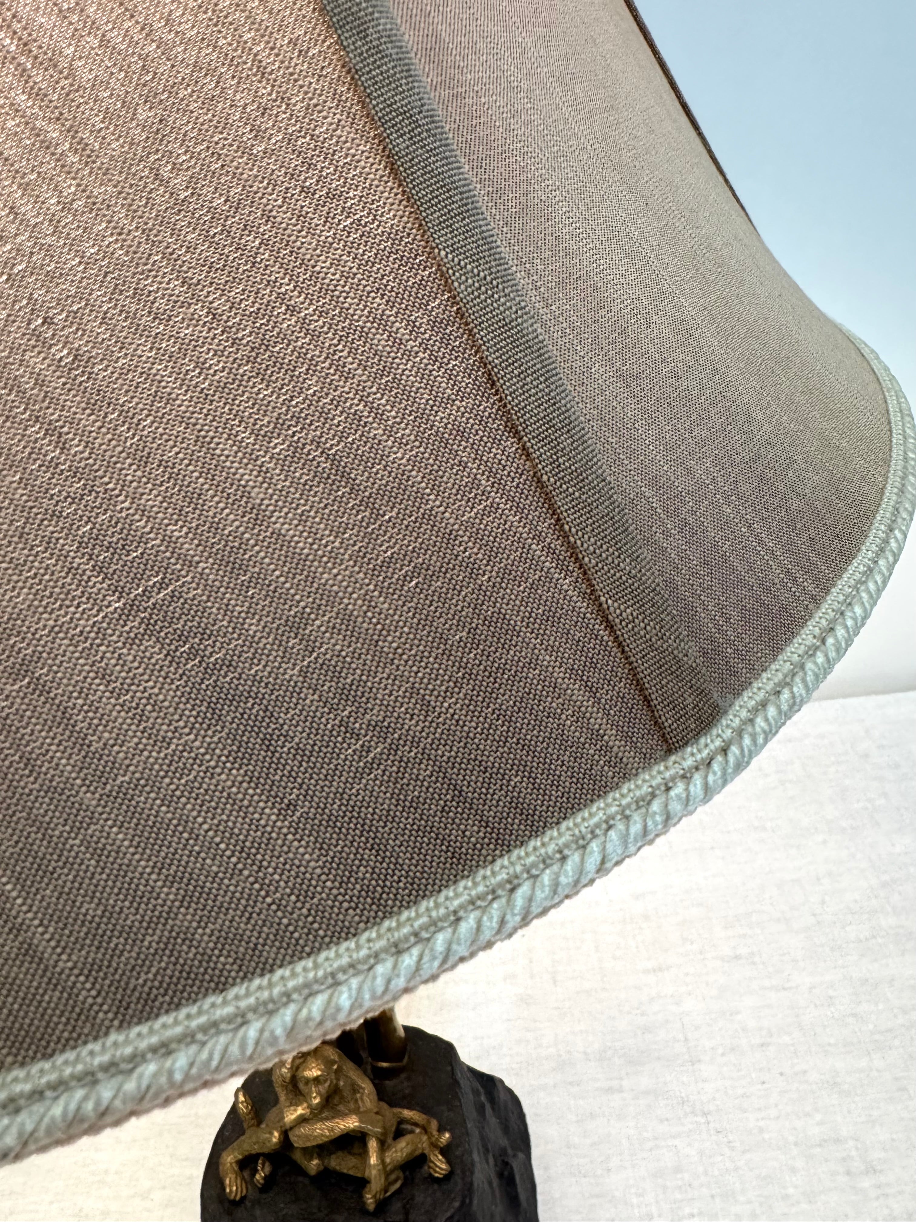 Monkeys Under a Palm Tree Lamp