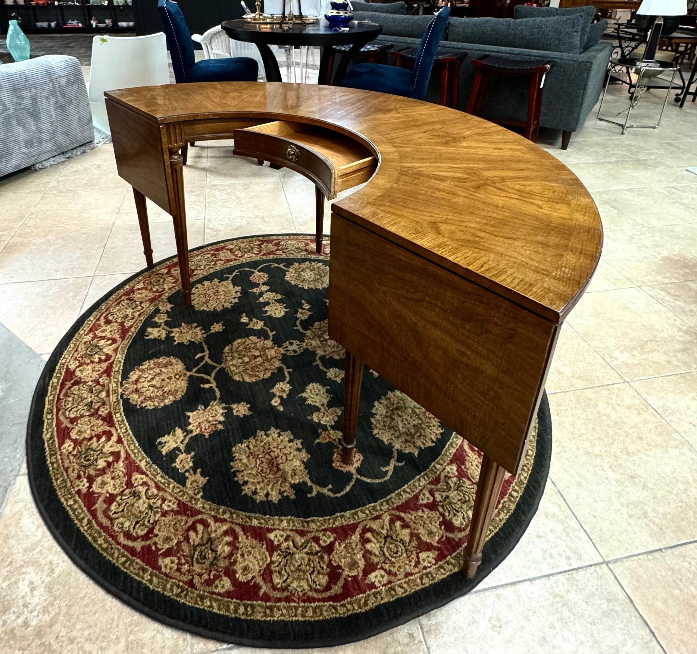 Vintage DREXEL Horseshoe Writing Desk