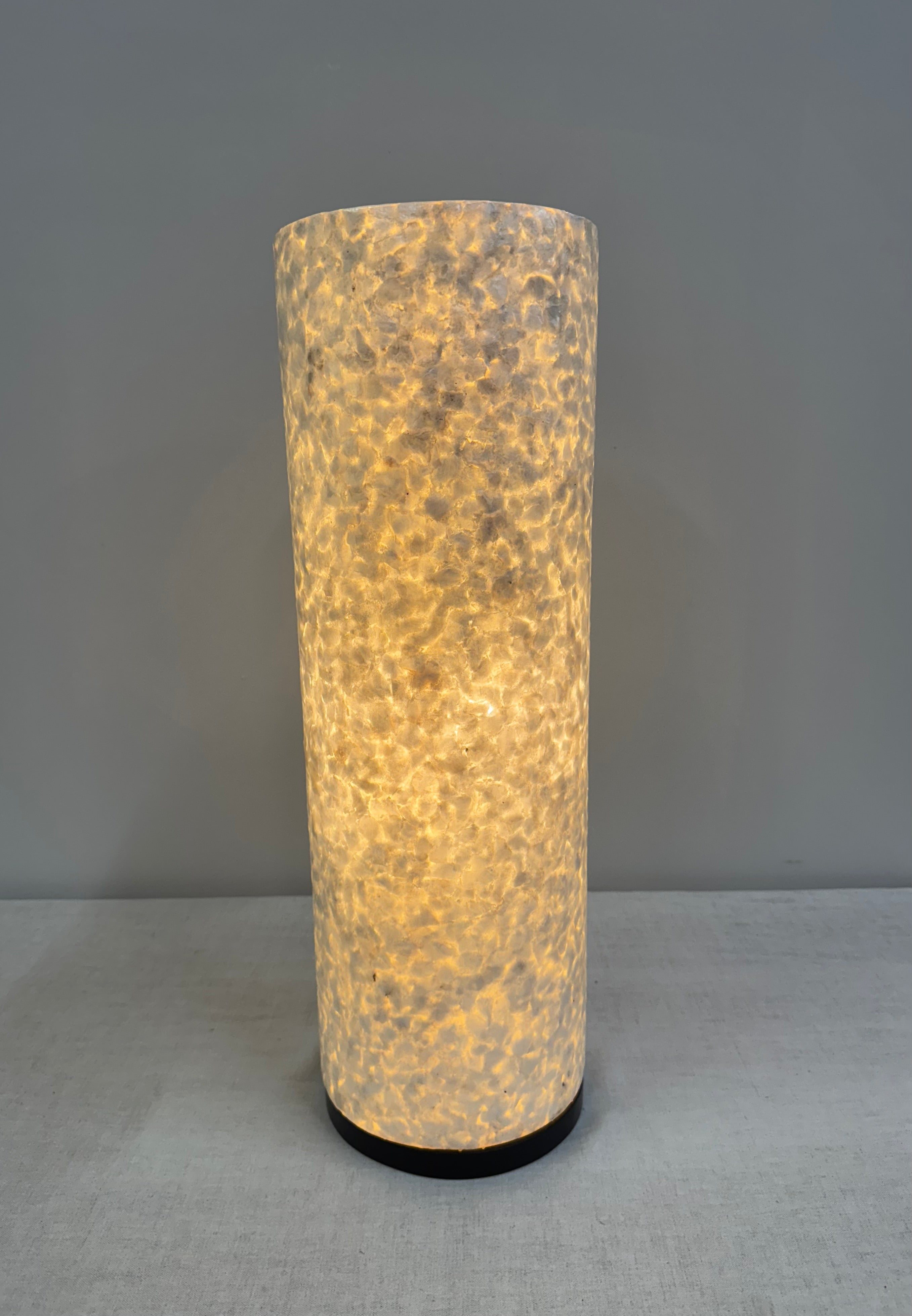 Mother-of-Pearl Cylinder Lamp