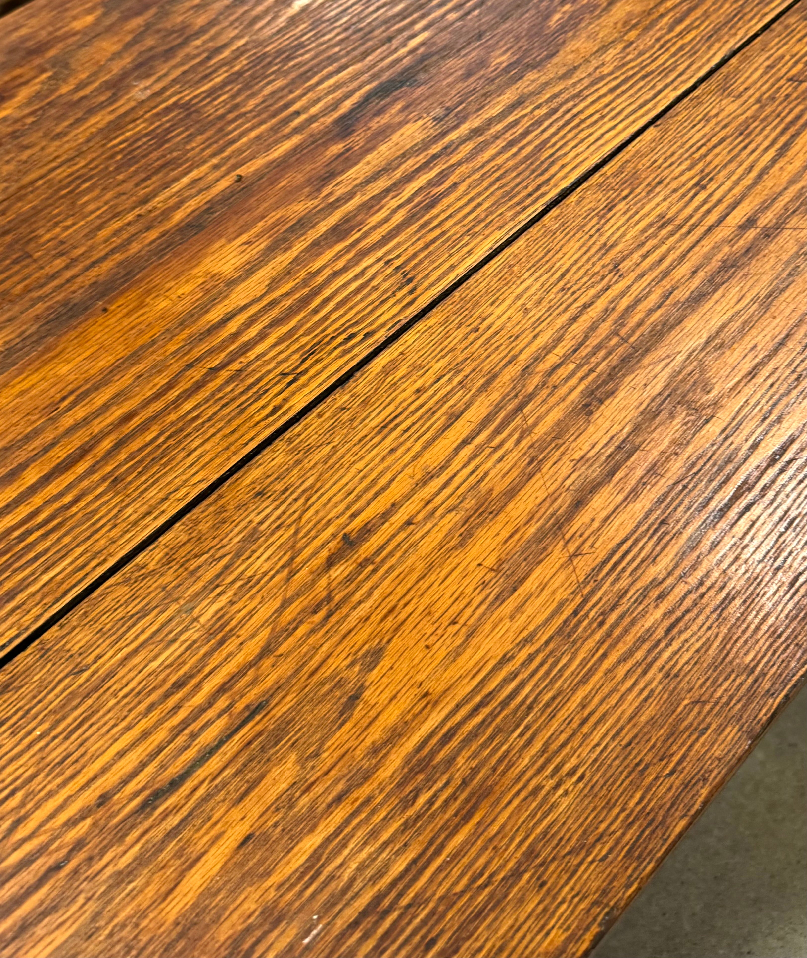Vintage Oak Console Table