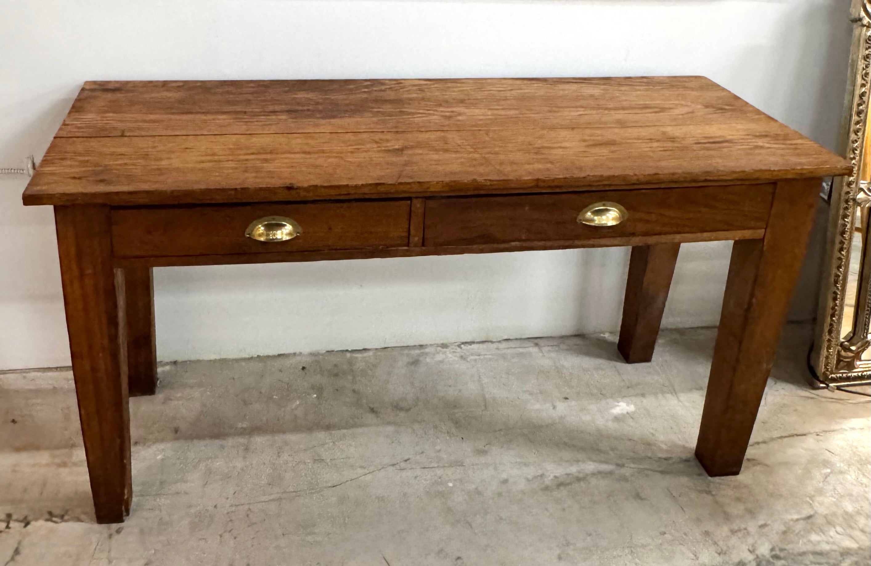 Vintage Oak Console Table
