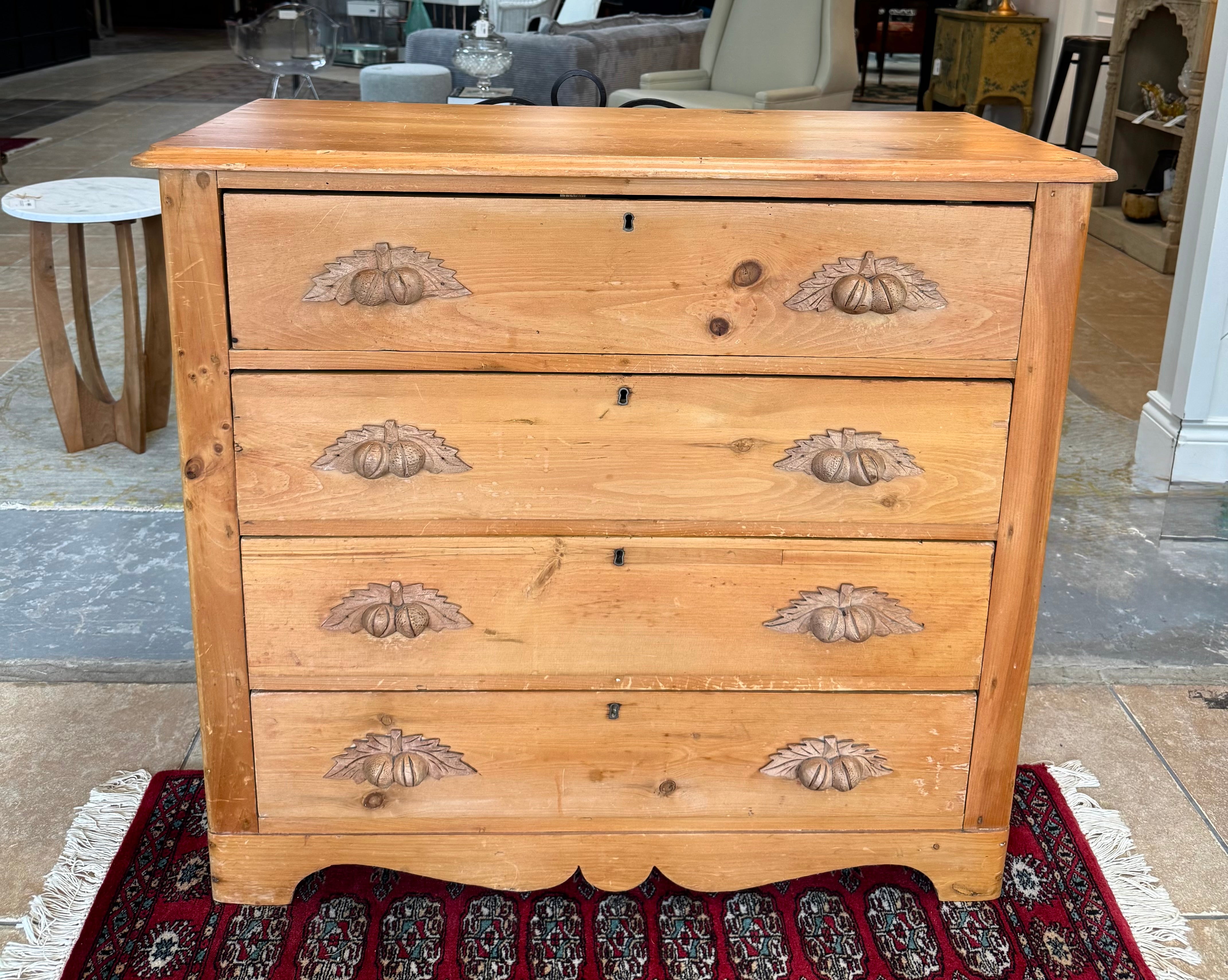 Solid Pine Chest of Drawers