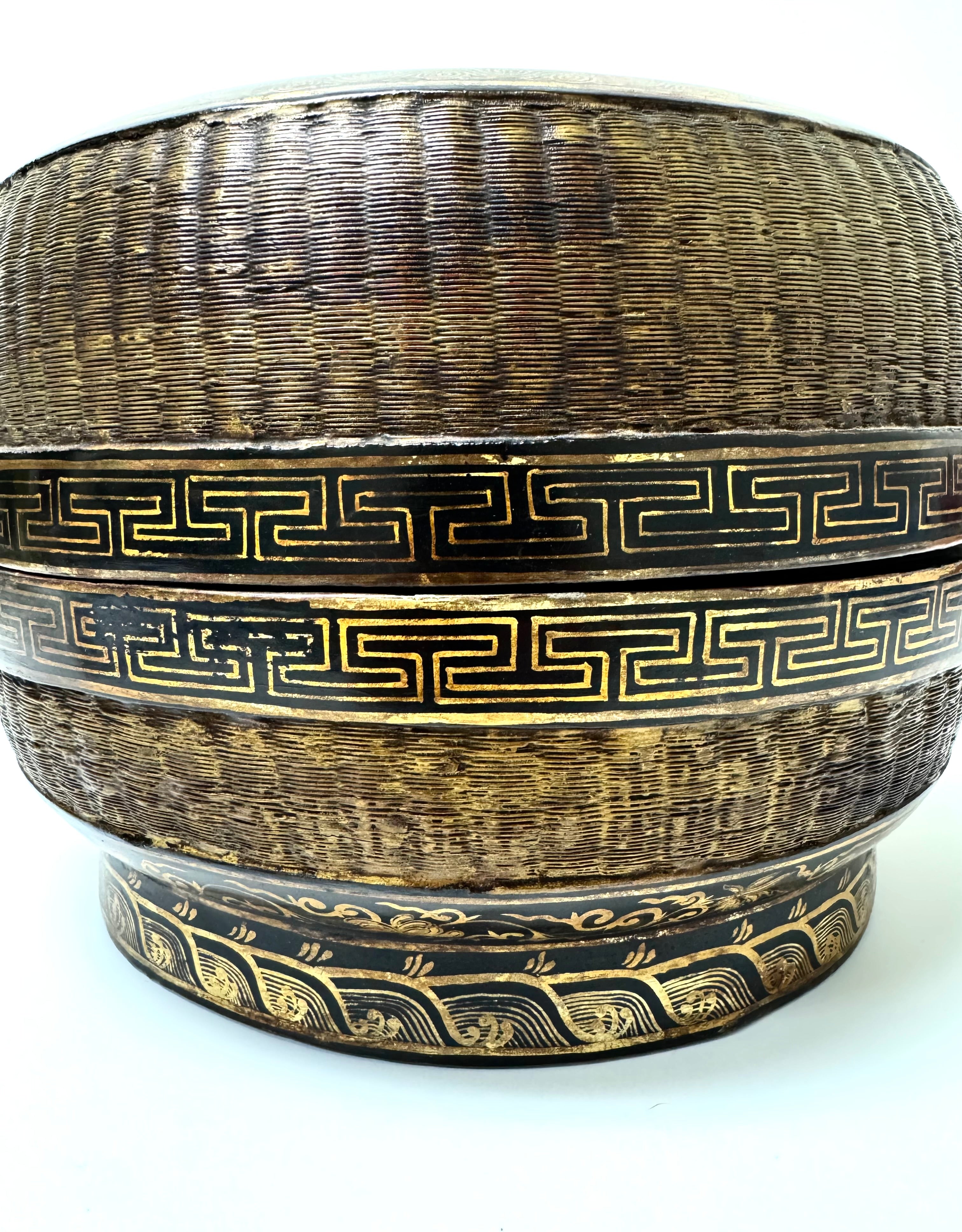 Vintage Chinese Lacquer Chinoiserie Box