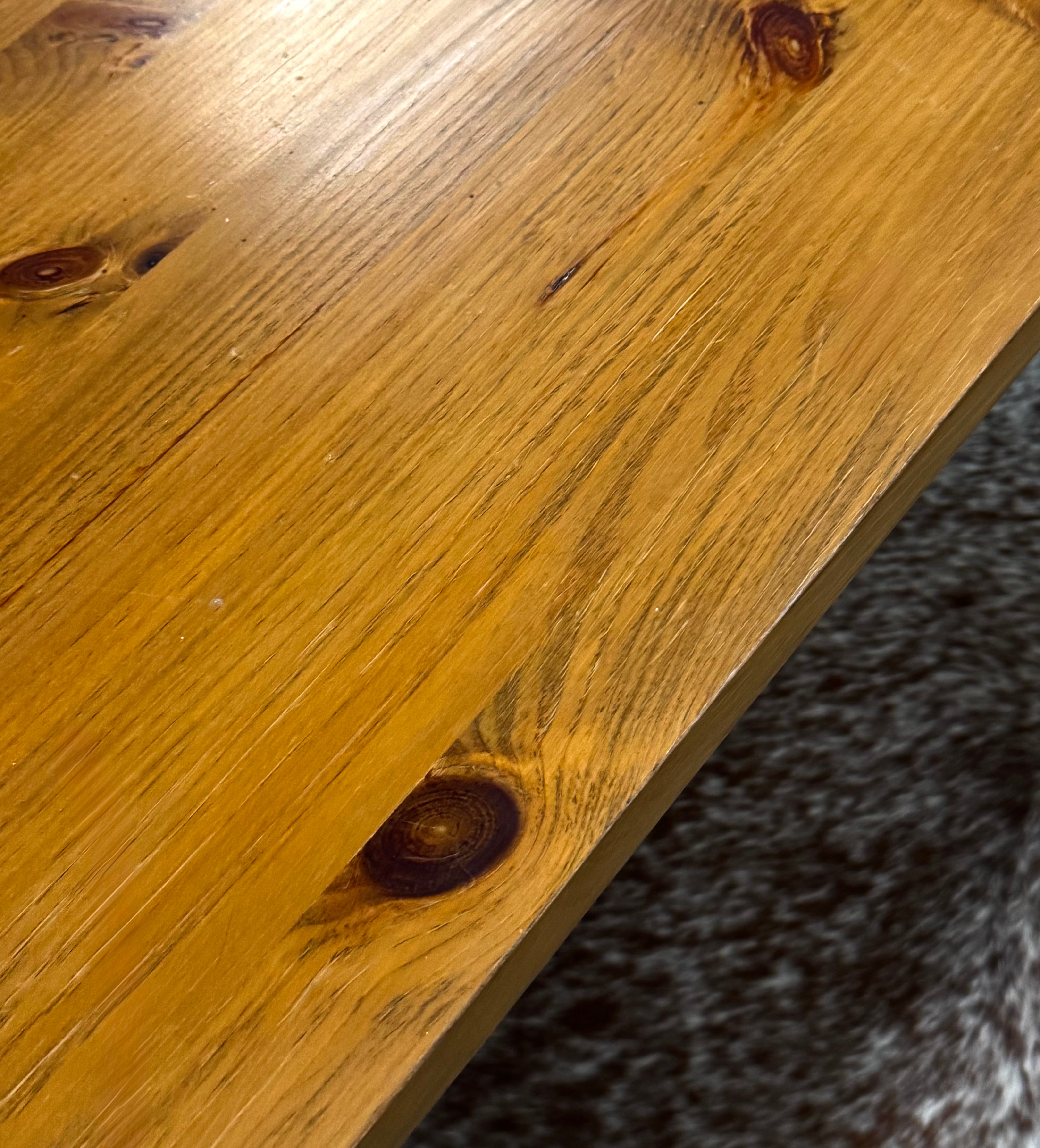 Knotty Pine Harvest Table