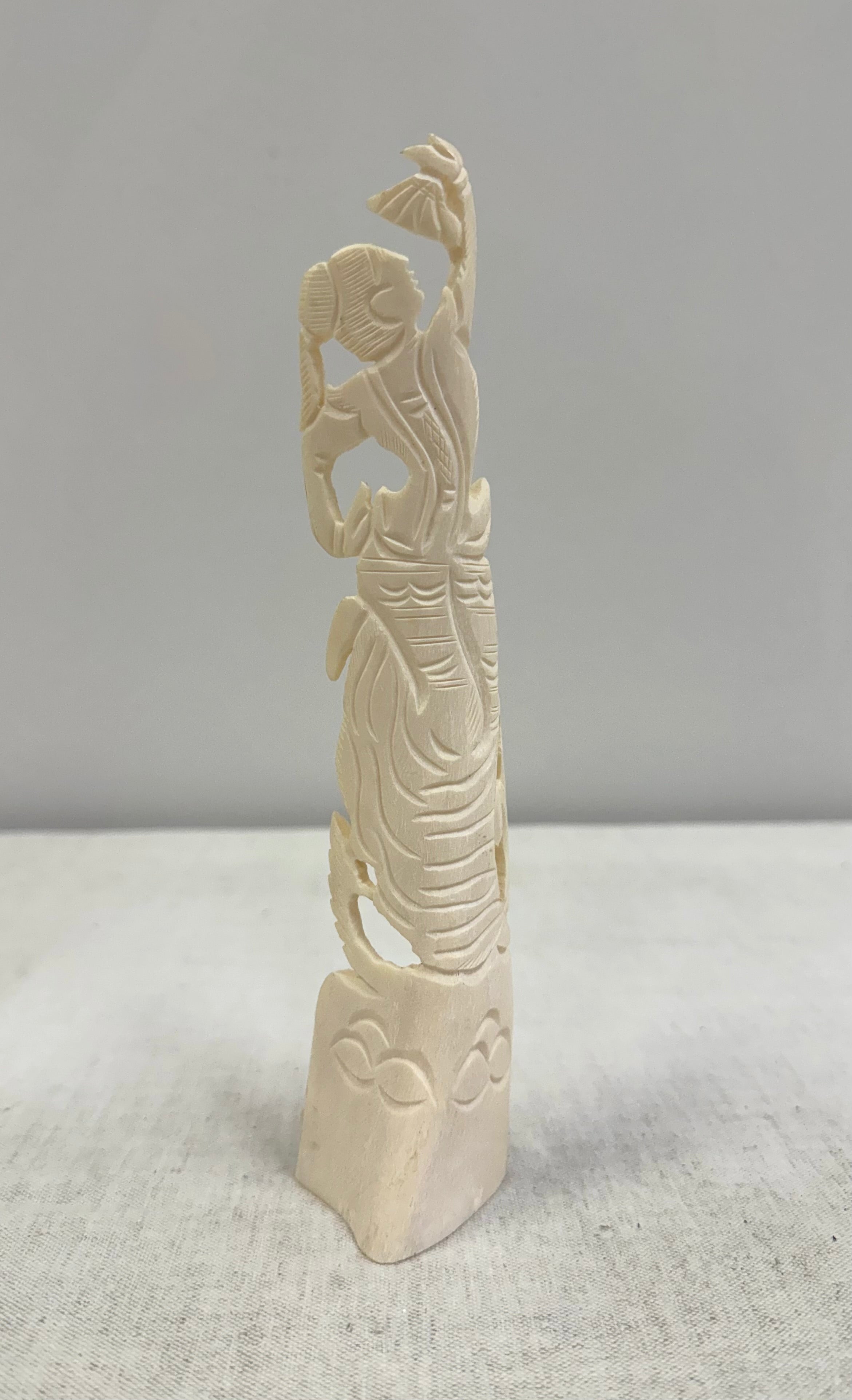 Vintage Balinese Hand-carved Bone Figurine