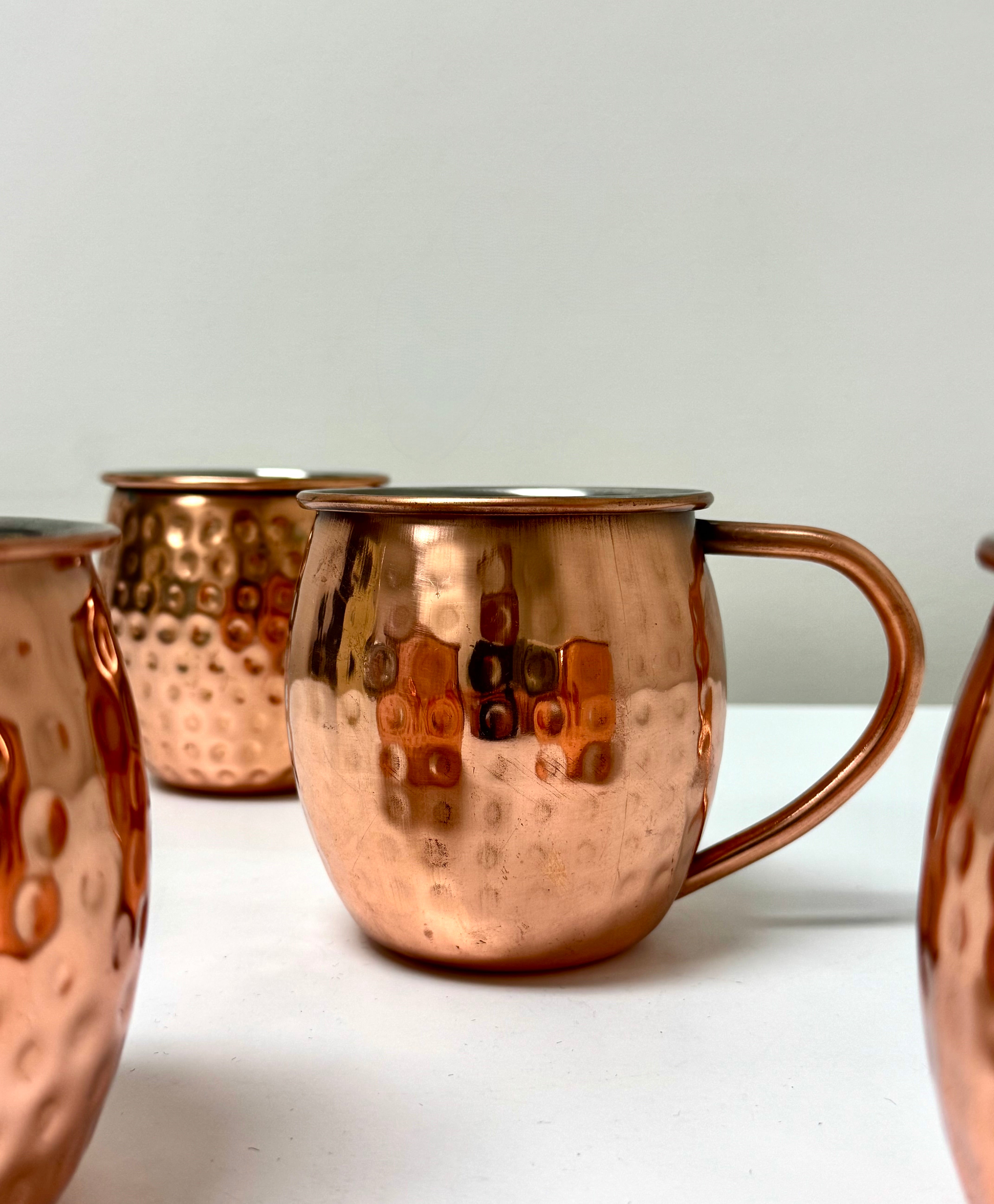 Hammered Copper Moscow Mules Set of 4