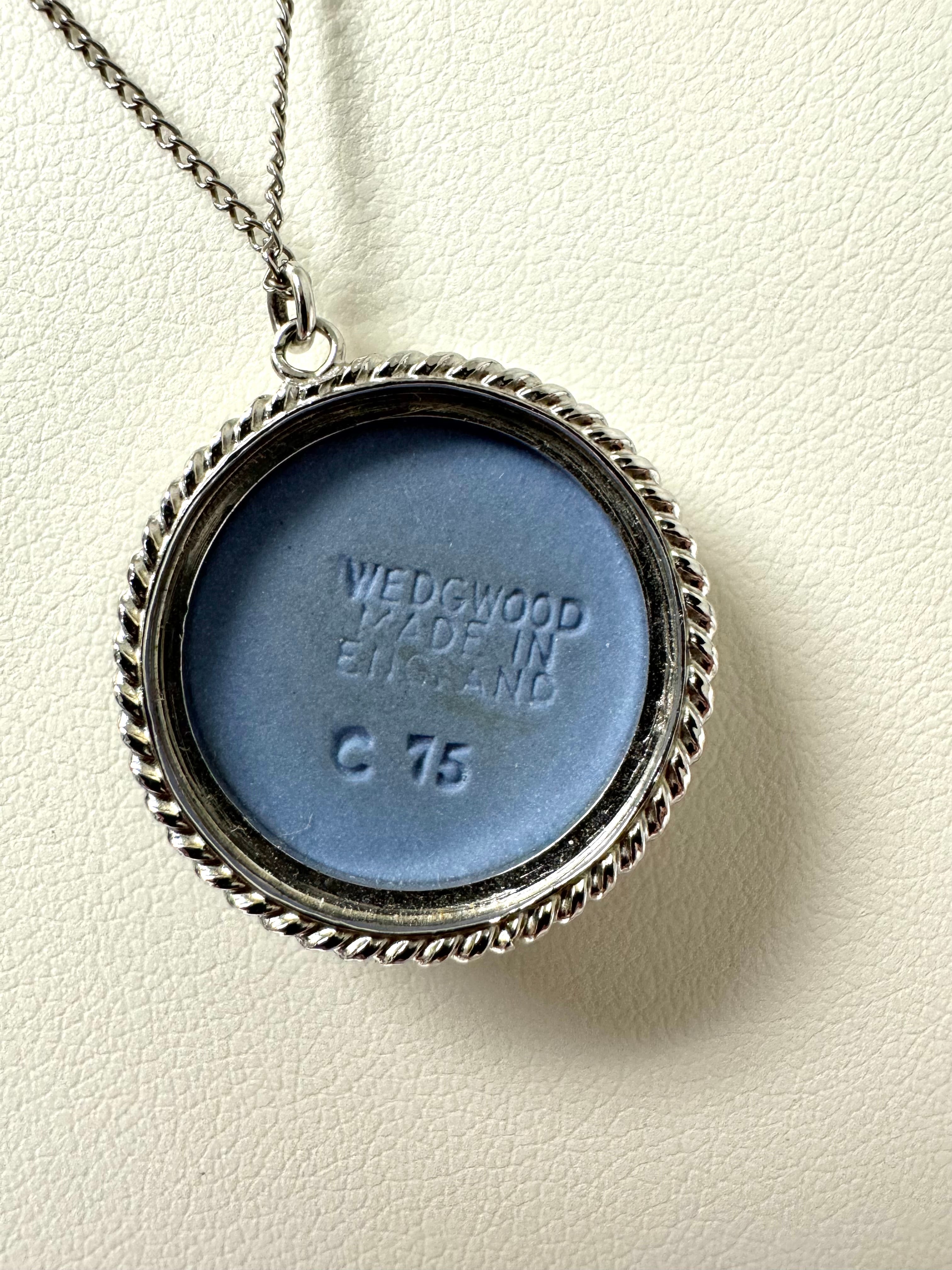 WEDGWOOD Blue Jasperware Cameo Necklace