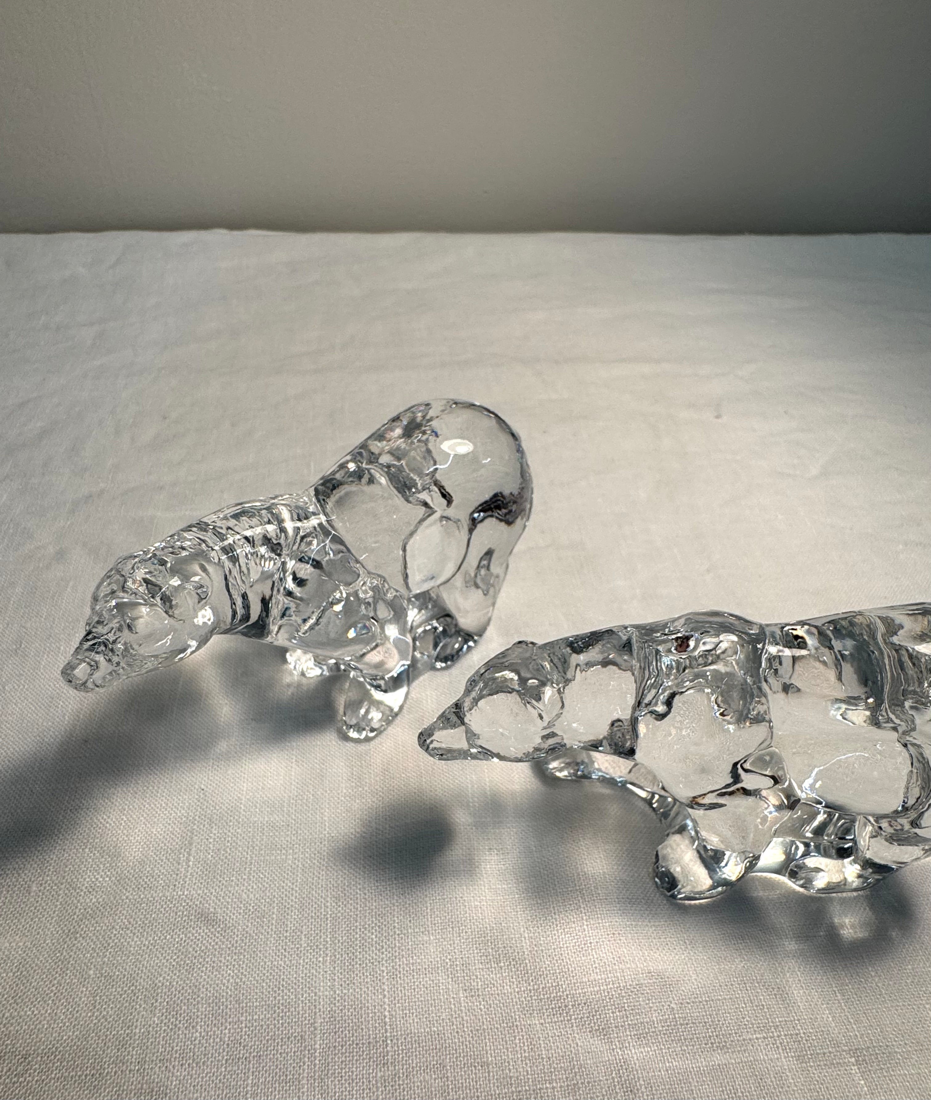 FRANKLIN MINT 'Animals of the Ark' Polar Bears Set of 2