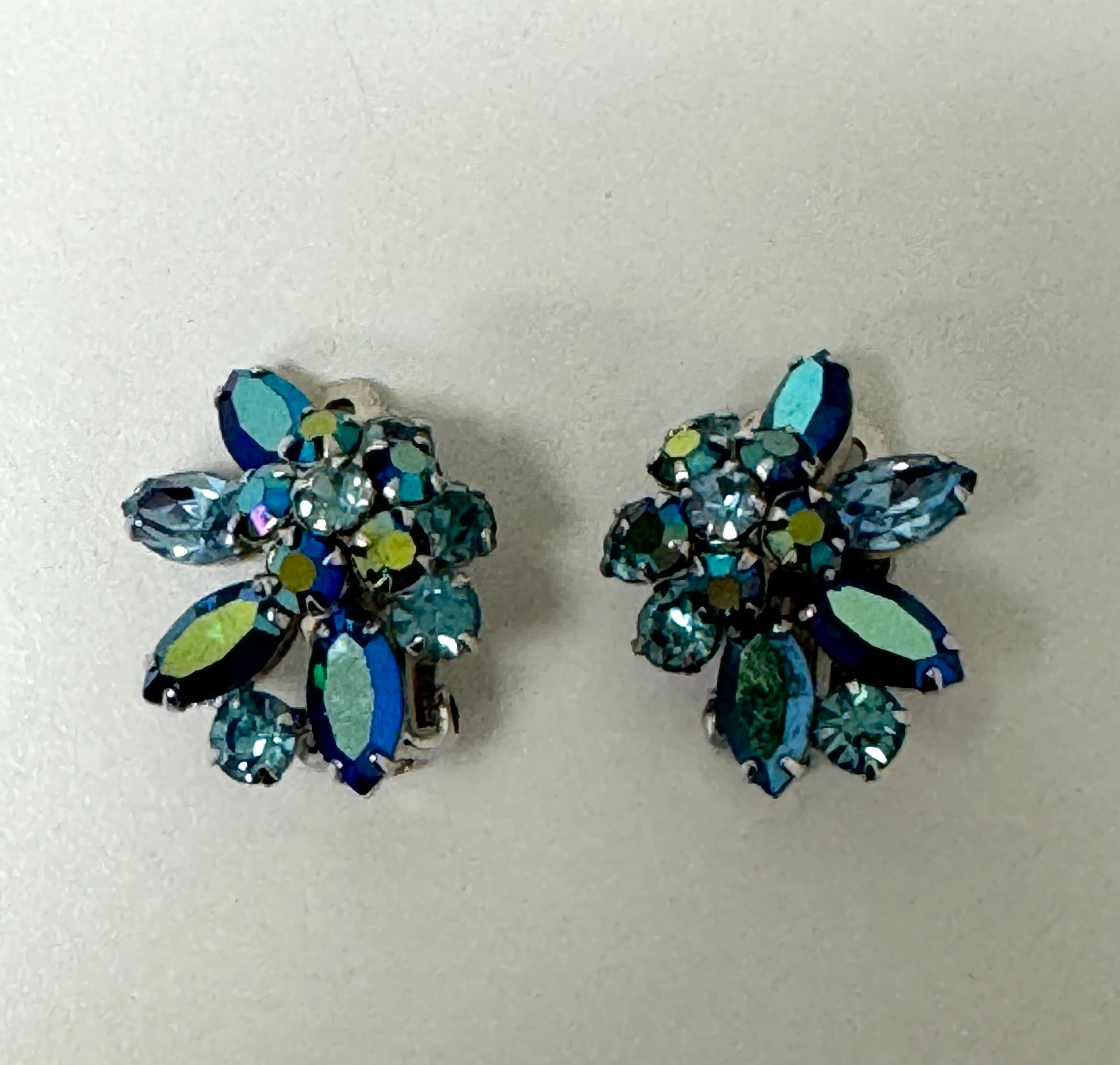 SHERMAN Teal Aurora Borealis Clips