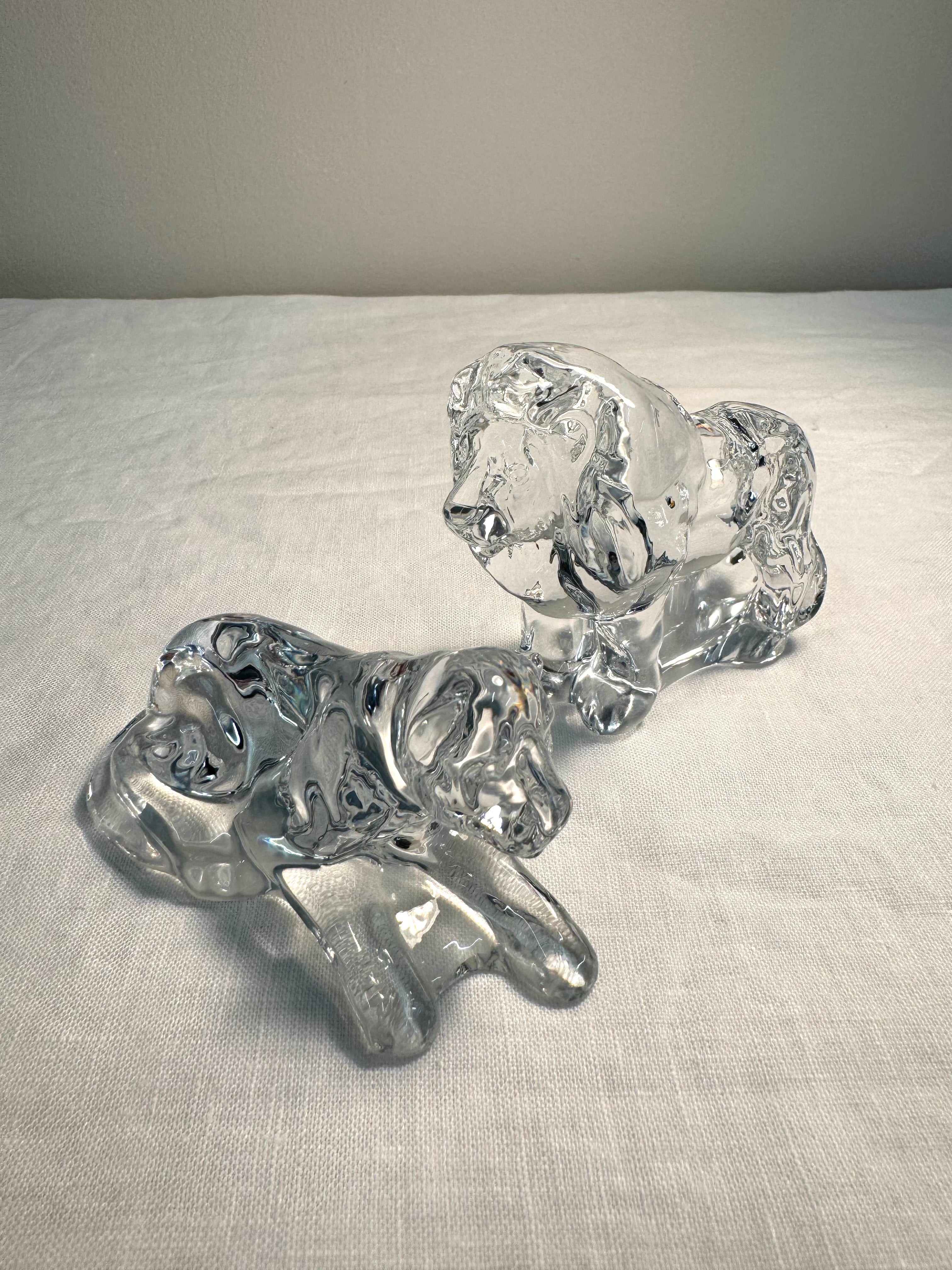 FRANKLIN MINT 'Animals of the Ark' Lions Set of 2