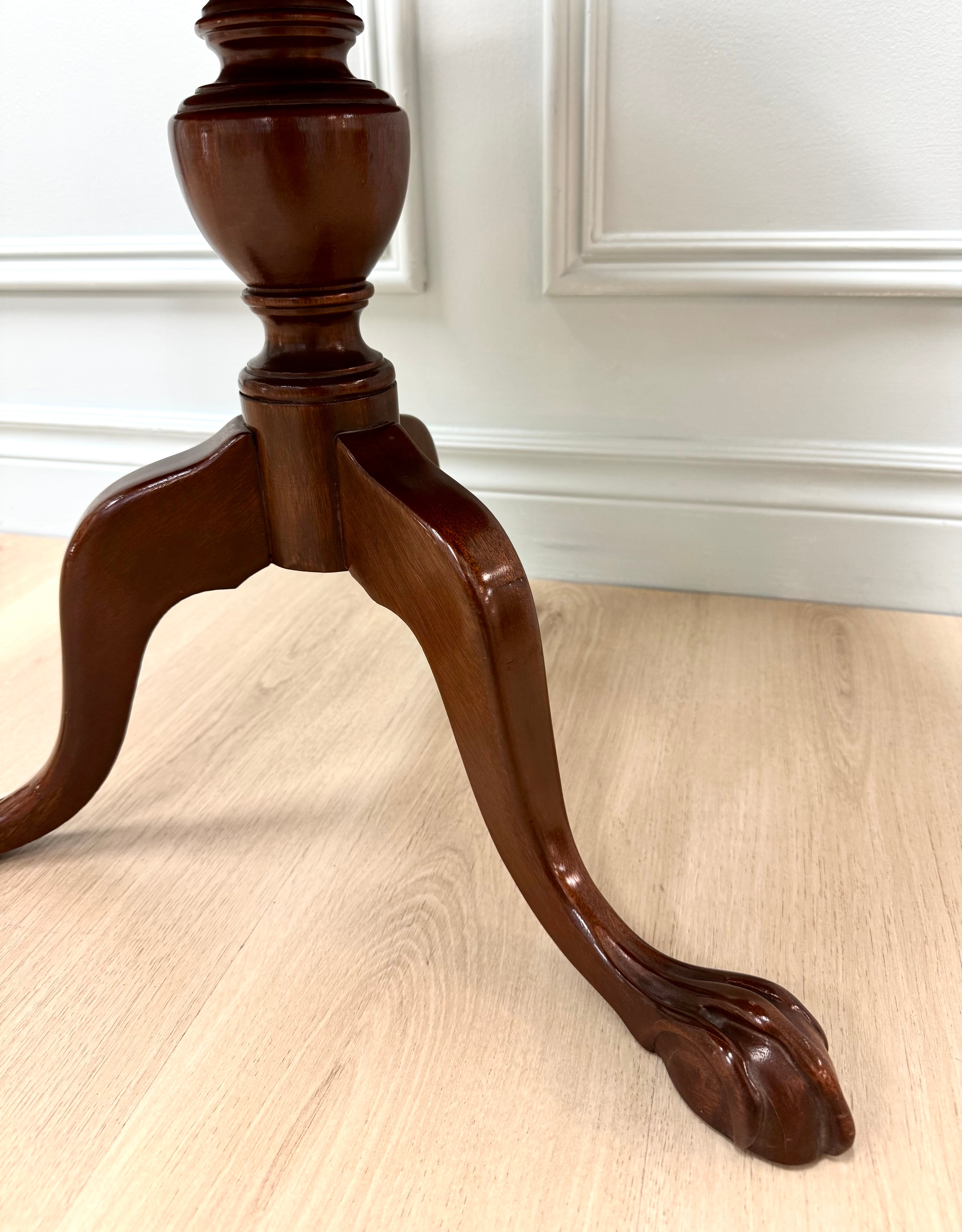Vintage Mahogany Two-tier Dumbwaiter Table