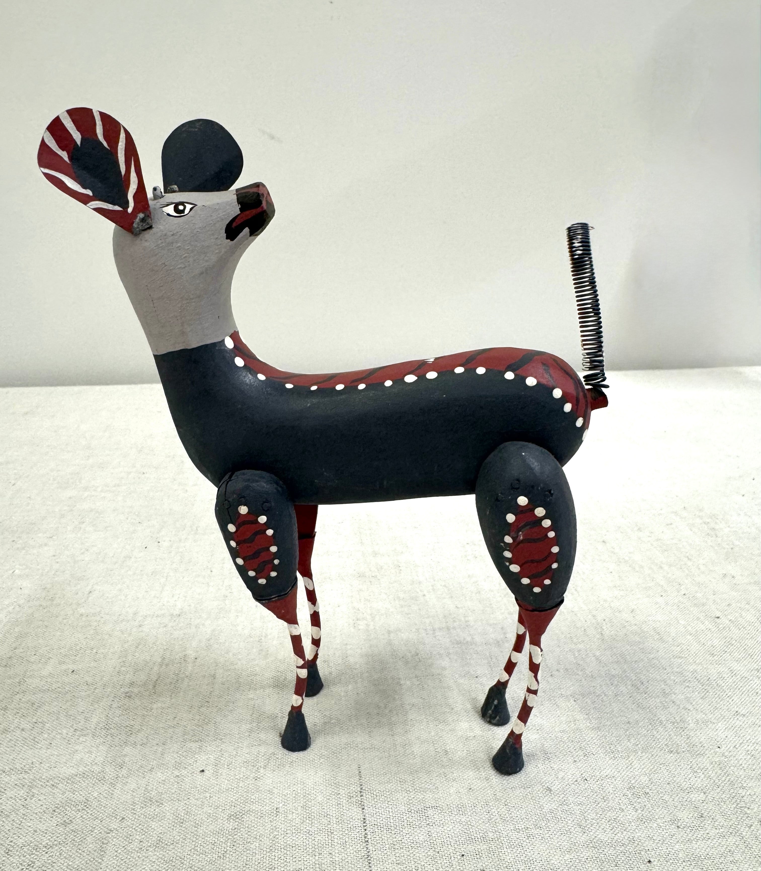 Spotted Deer Folk Art Figure