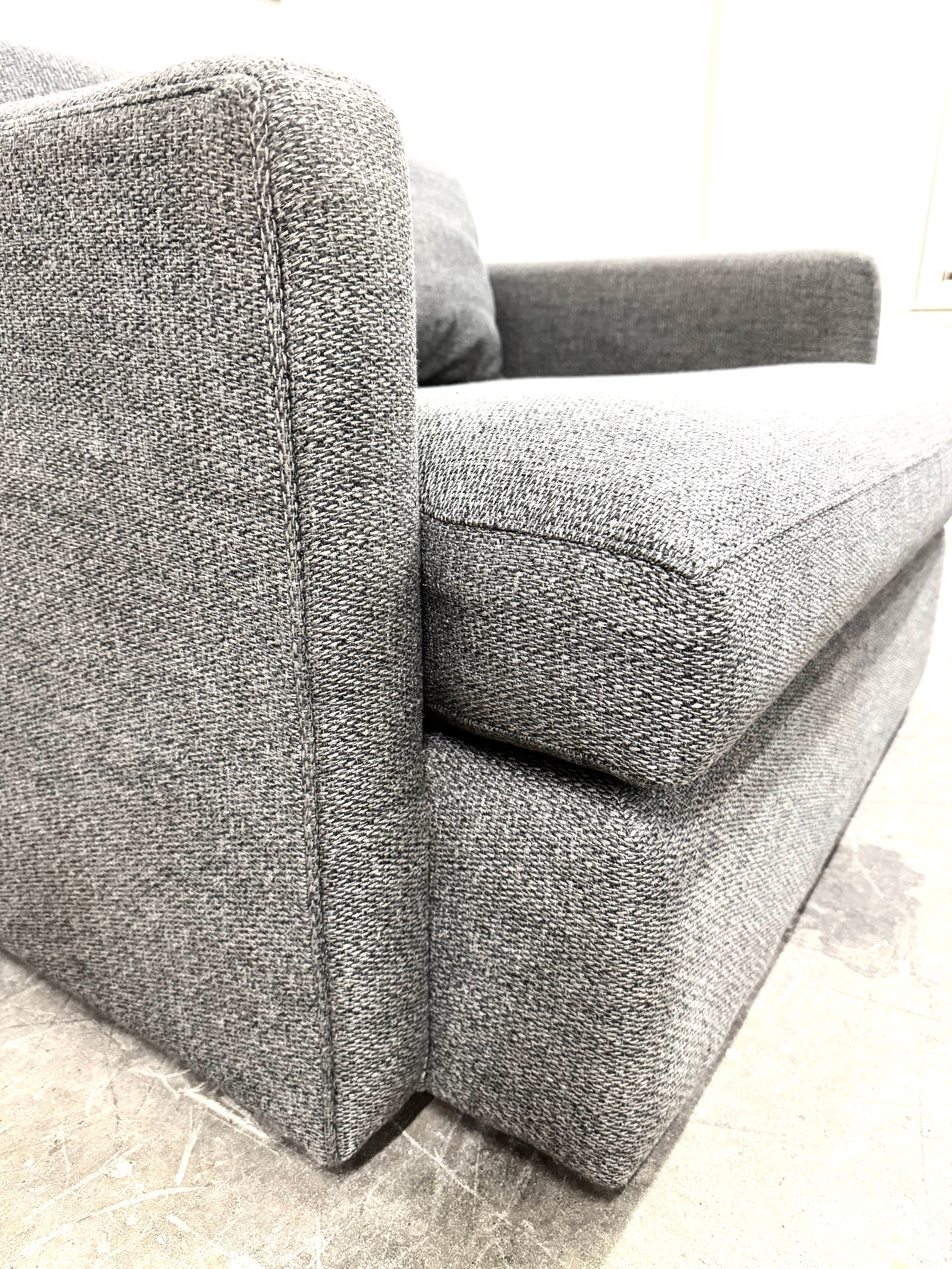 CRATE & BARREL Taft Steel Lounge Chair and a Half