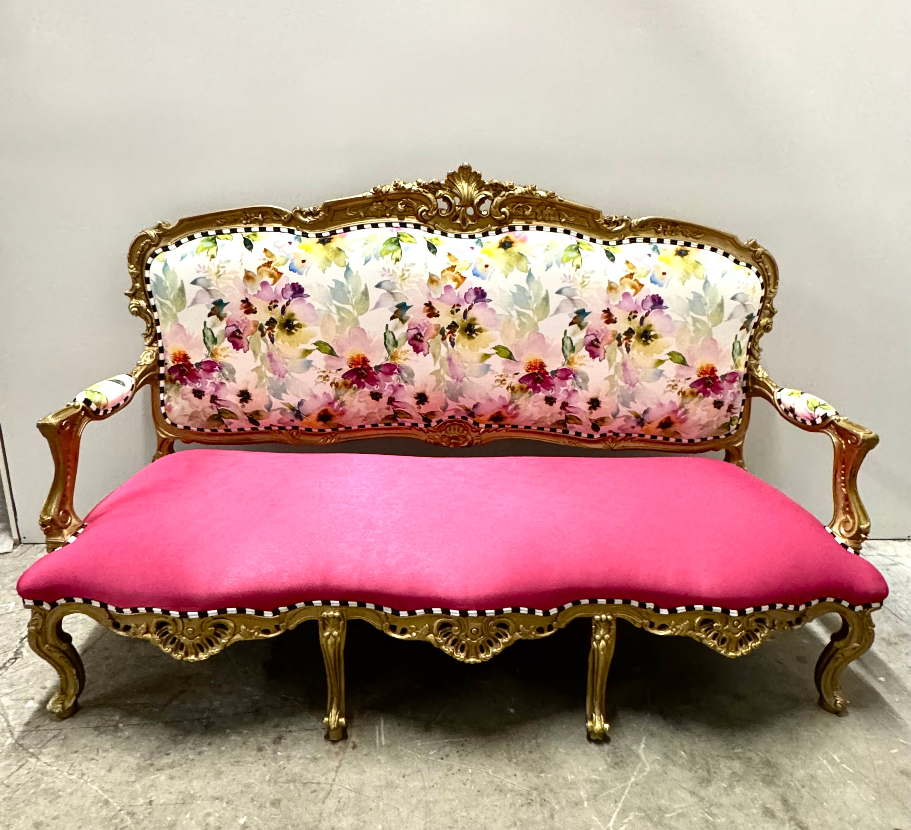 Gold Louis XV Settee