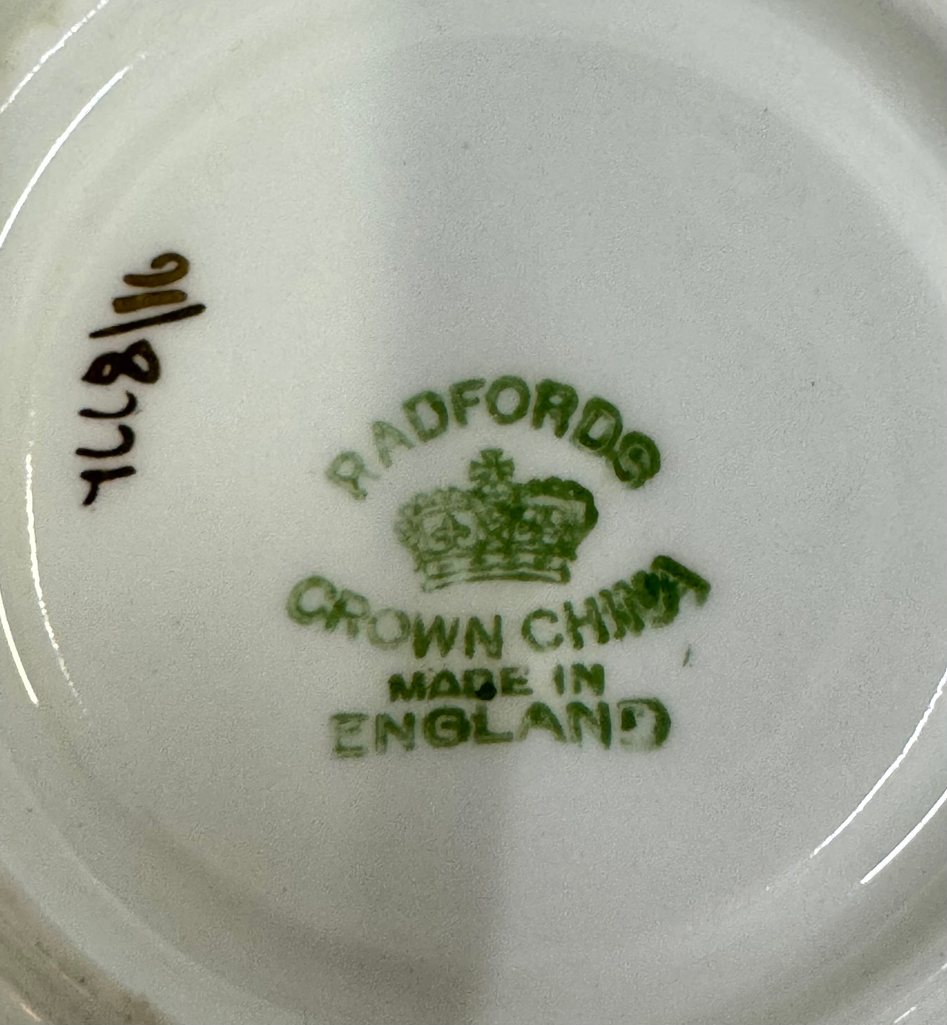 RADFORDS Blue Floral Cup & Saucer