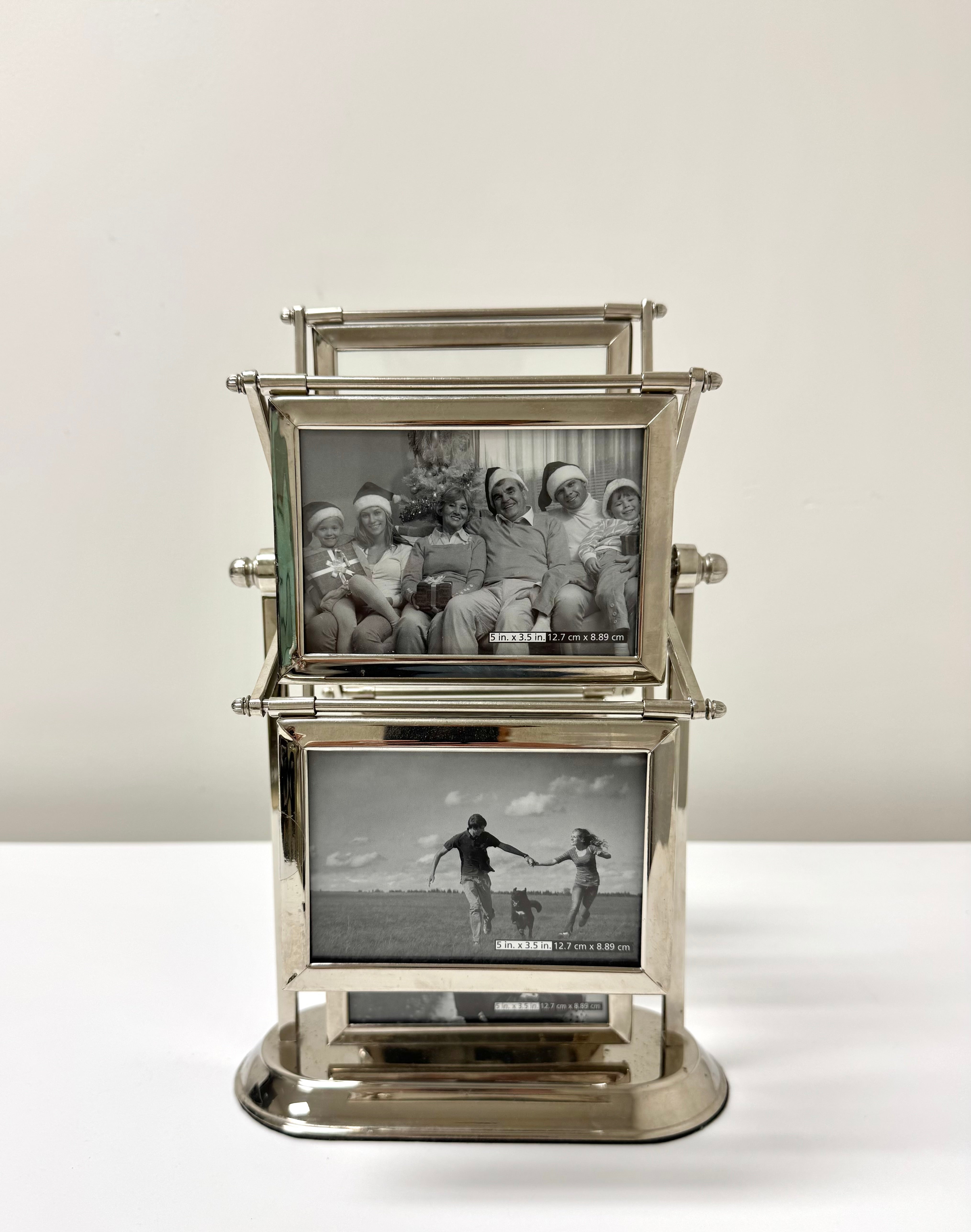 PAPYRUS Polished Nickel Carousel Photo Frames