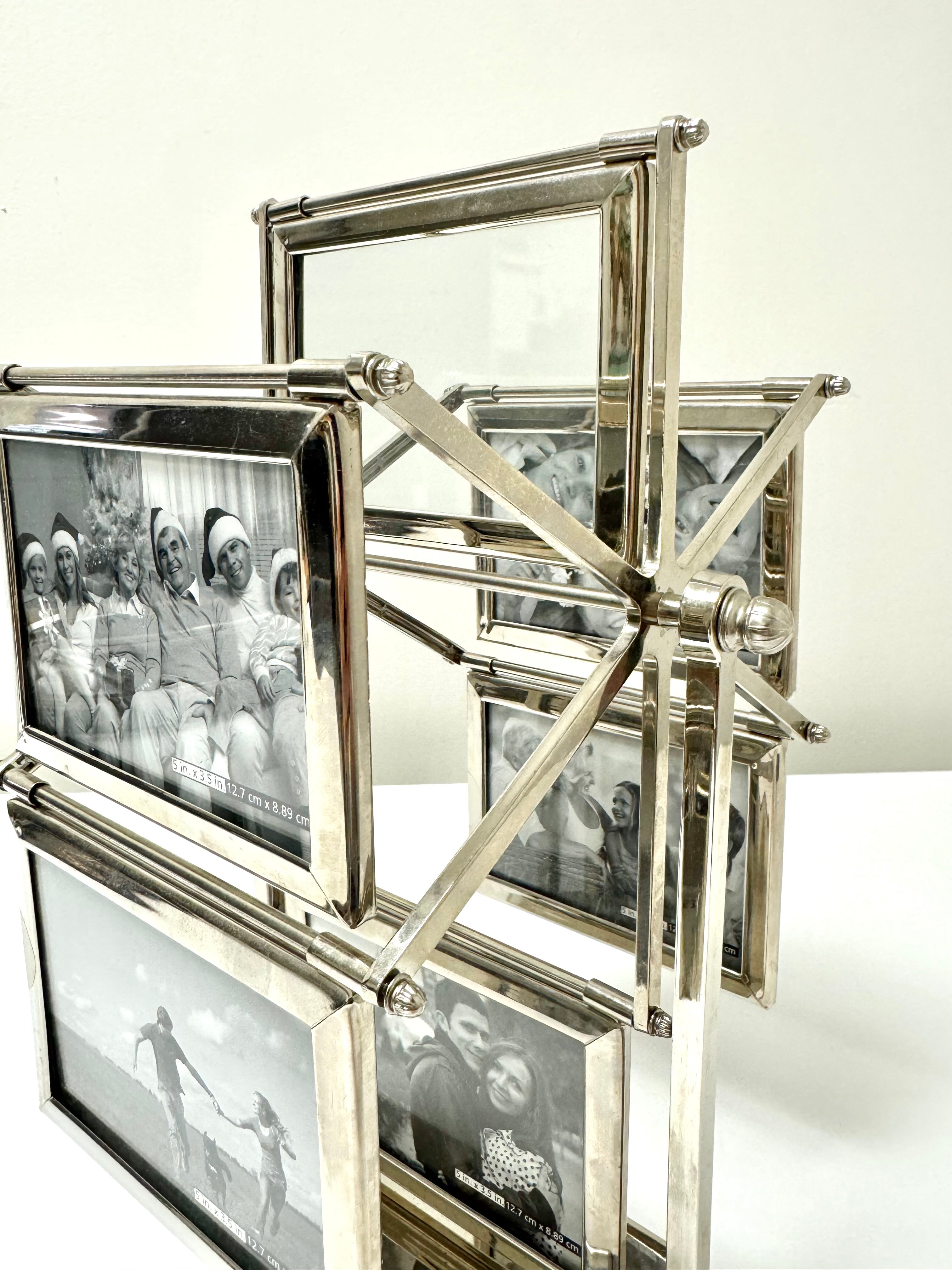 PAPYRUS Polished Nickel Carousel Photo Frames