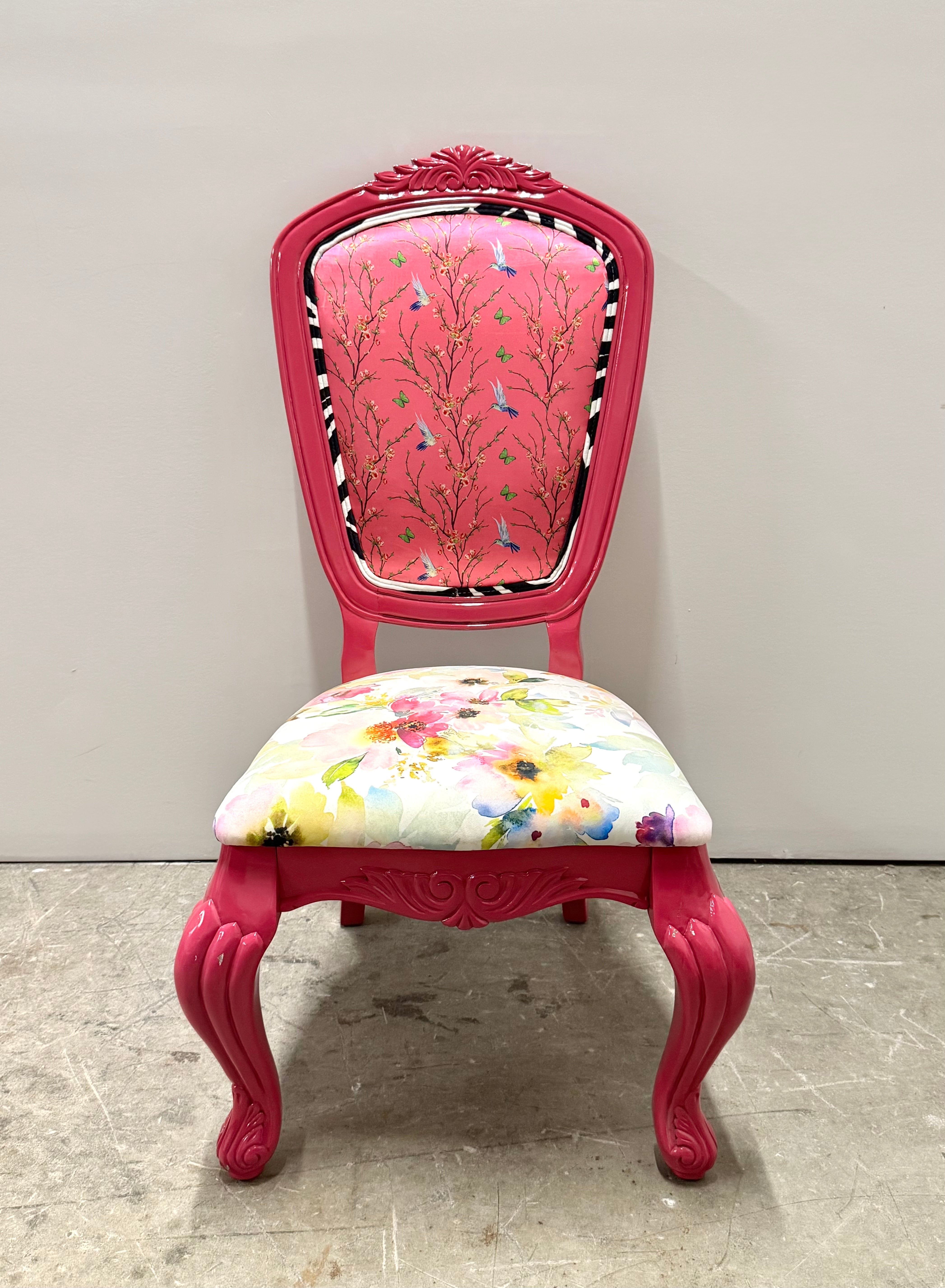 Birds & Butterflies Hot Pink Chair