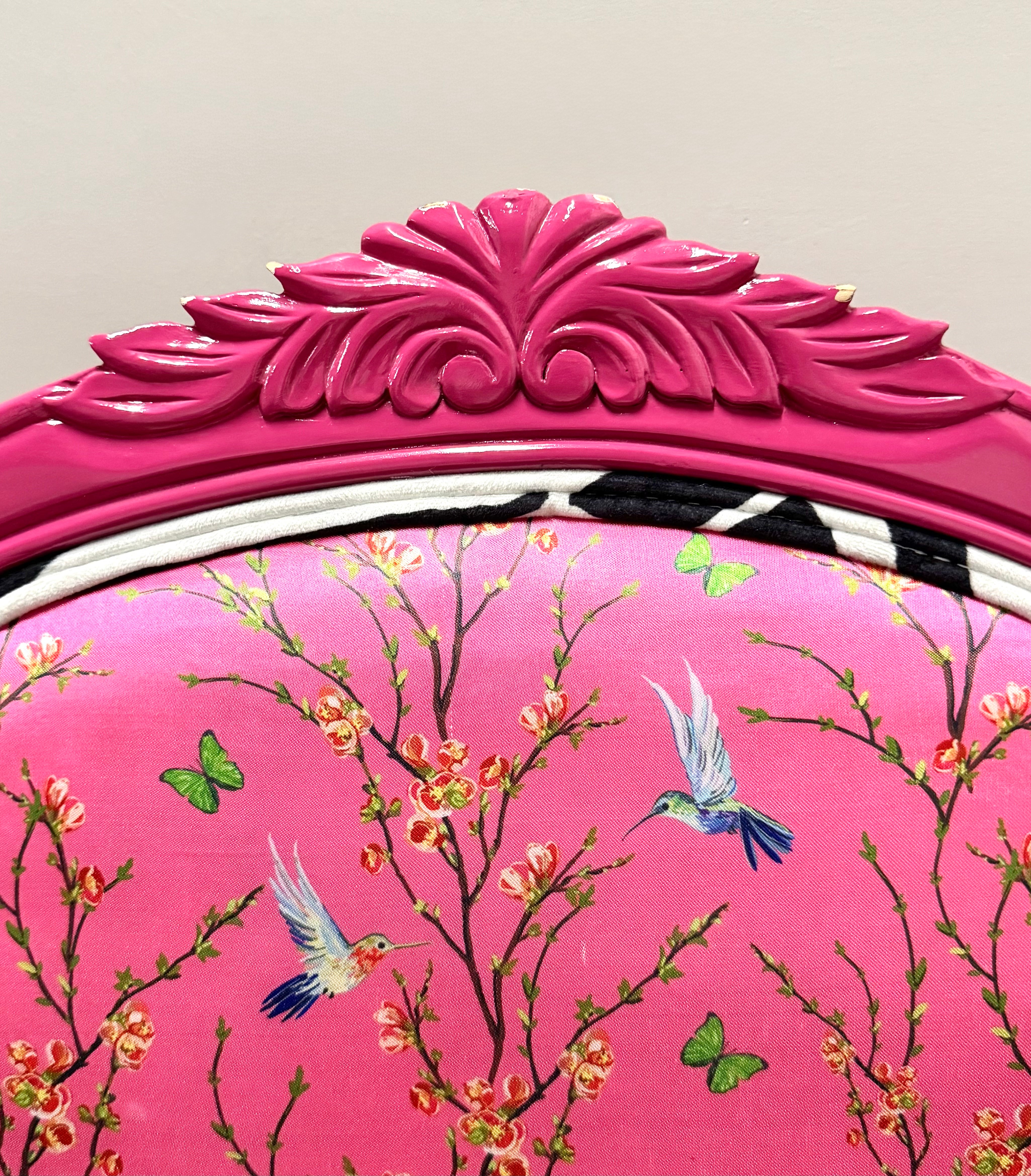 Birds & Butterflies Hot Pink Chair