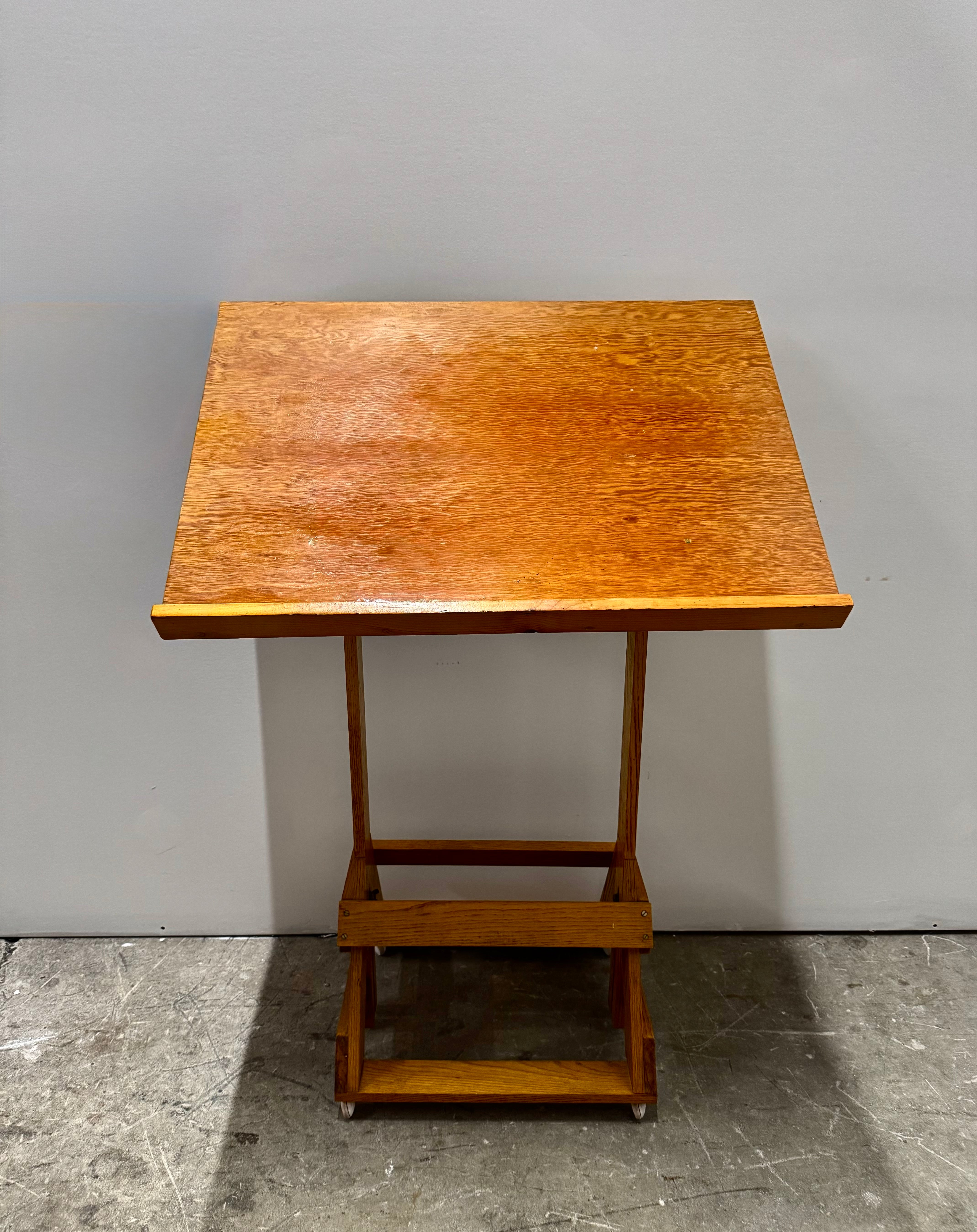 Vintage Style Drafting Table (34"W x 20"D x 49"H)