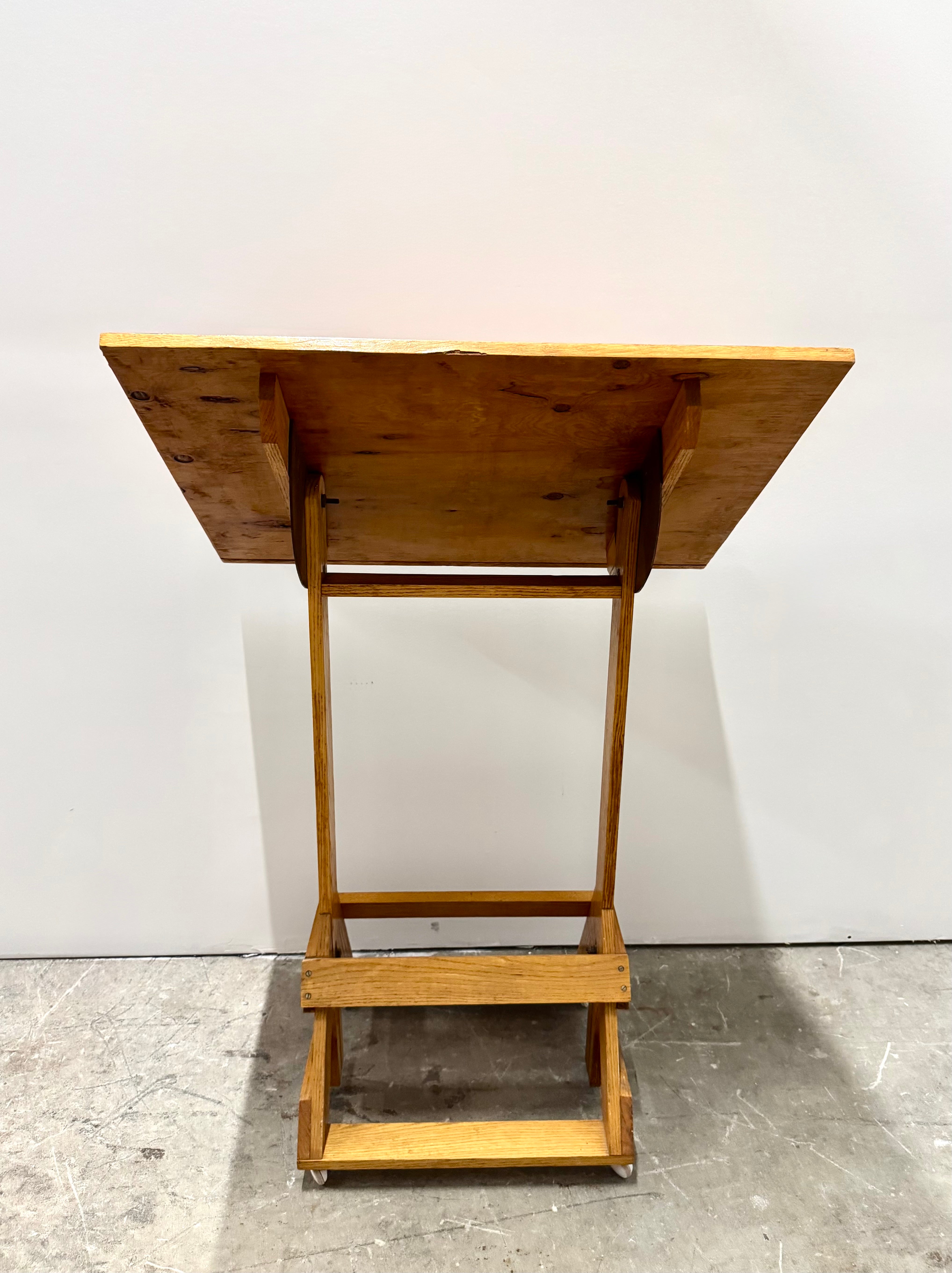 Vintage Style Drafting Table (34"W x 20"D x 49"H)