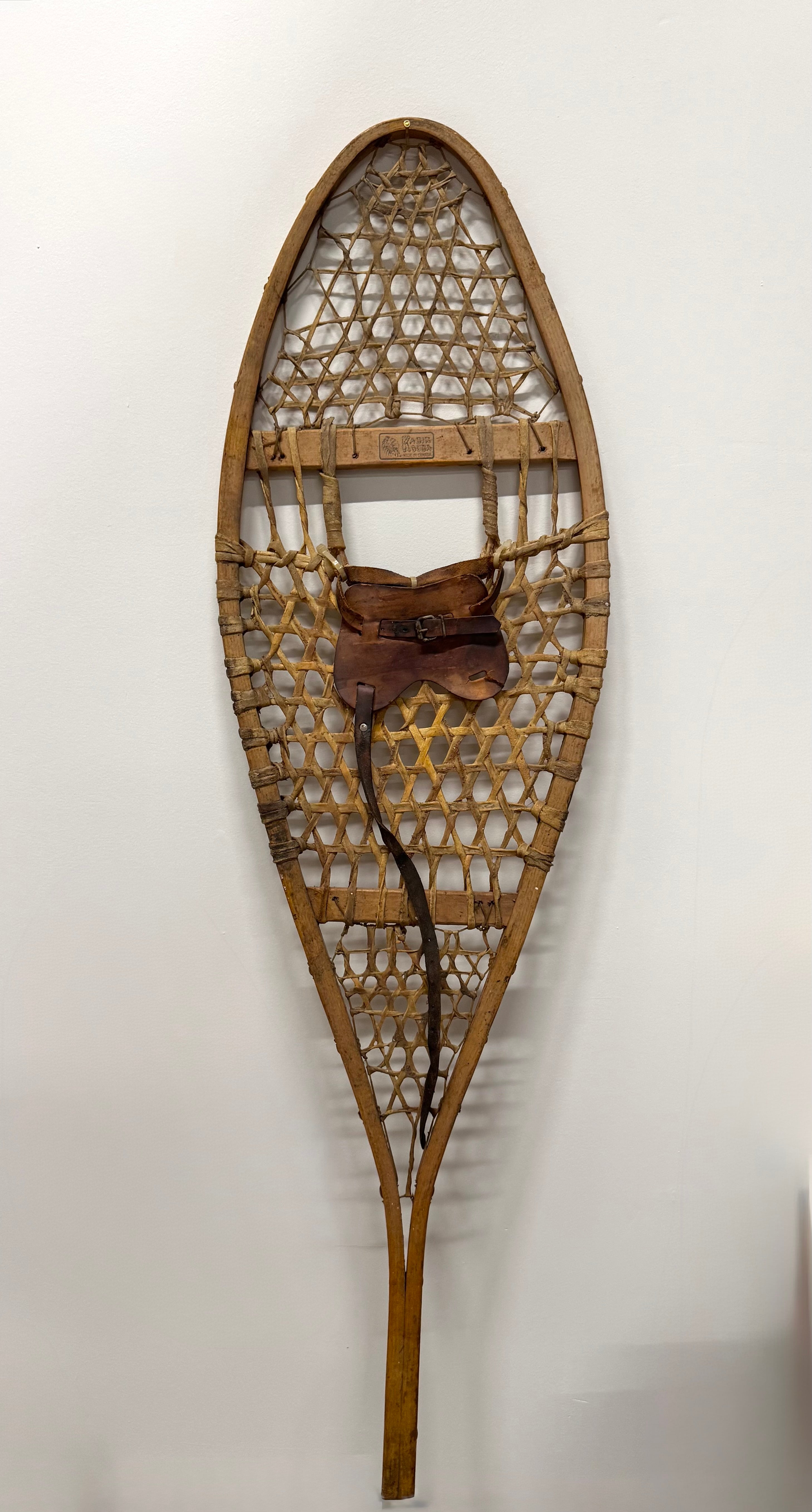 Vintage KABIR KOUBA Rawhide Snowshoes