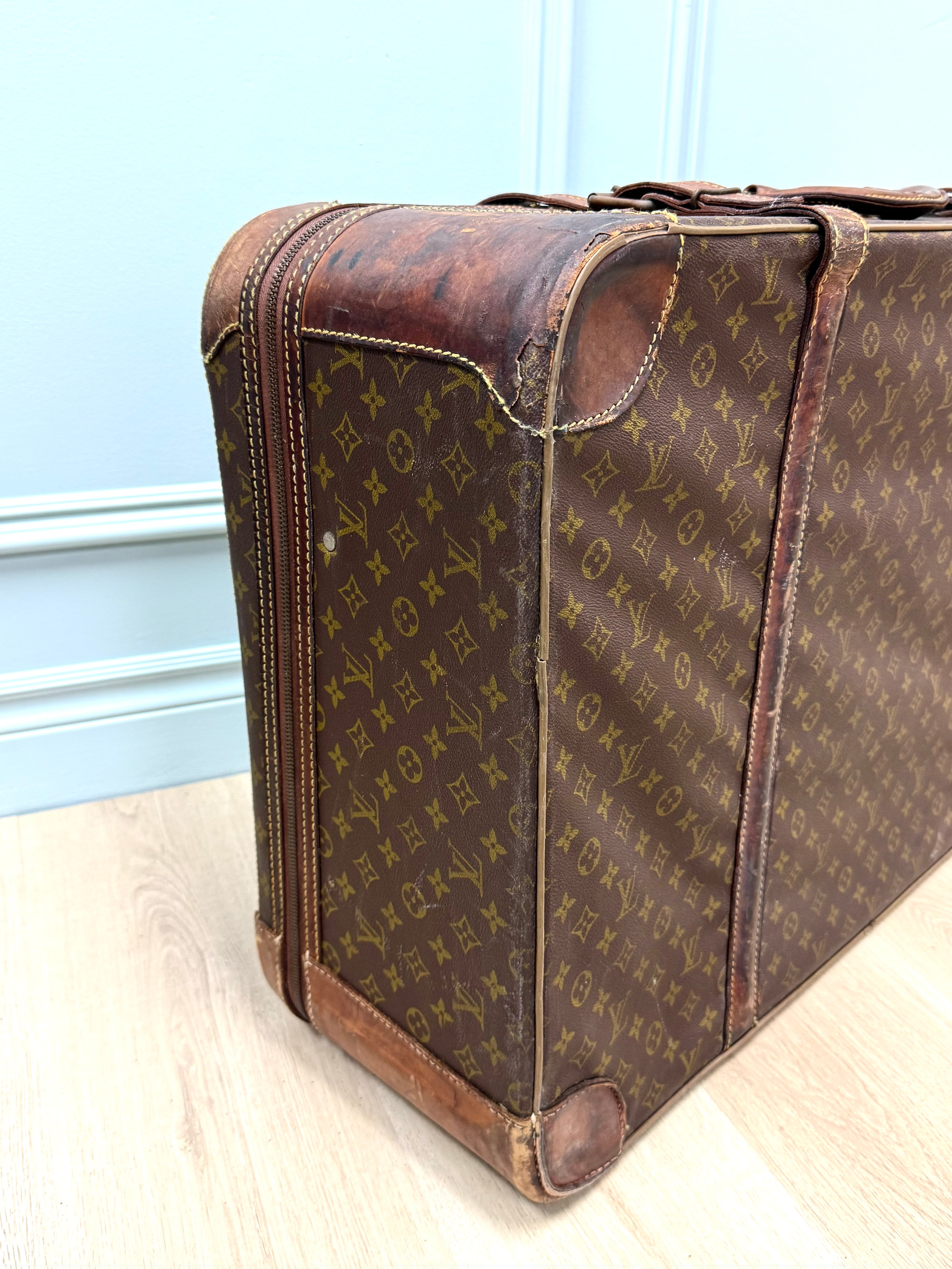 Vintage LOUIS VUITTON 'Stratos' Monogram Suitcase