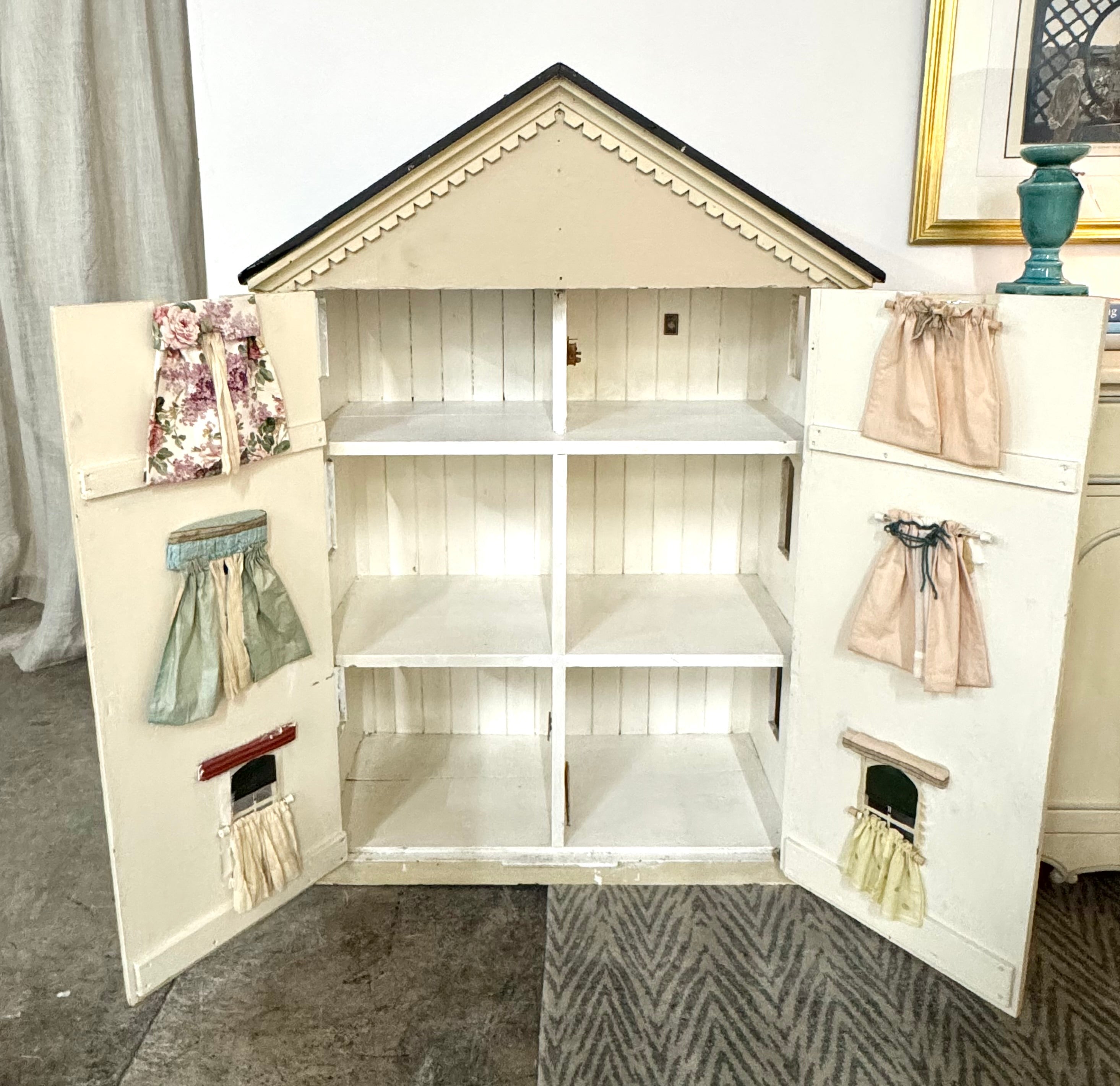 Vintage Handcrafted 55" Doll House