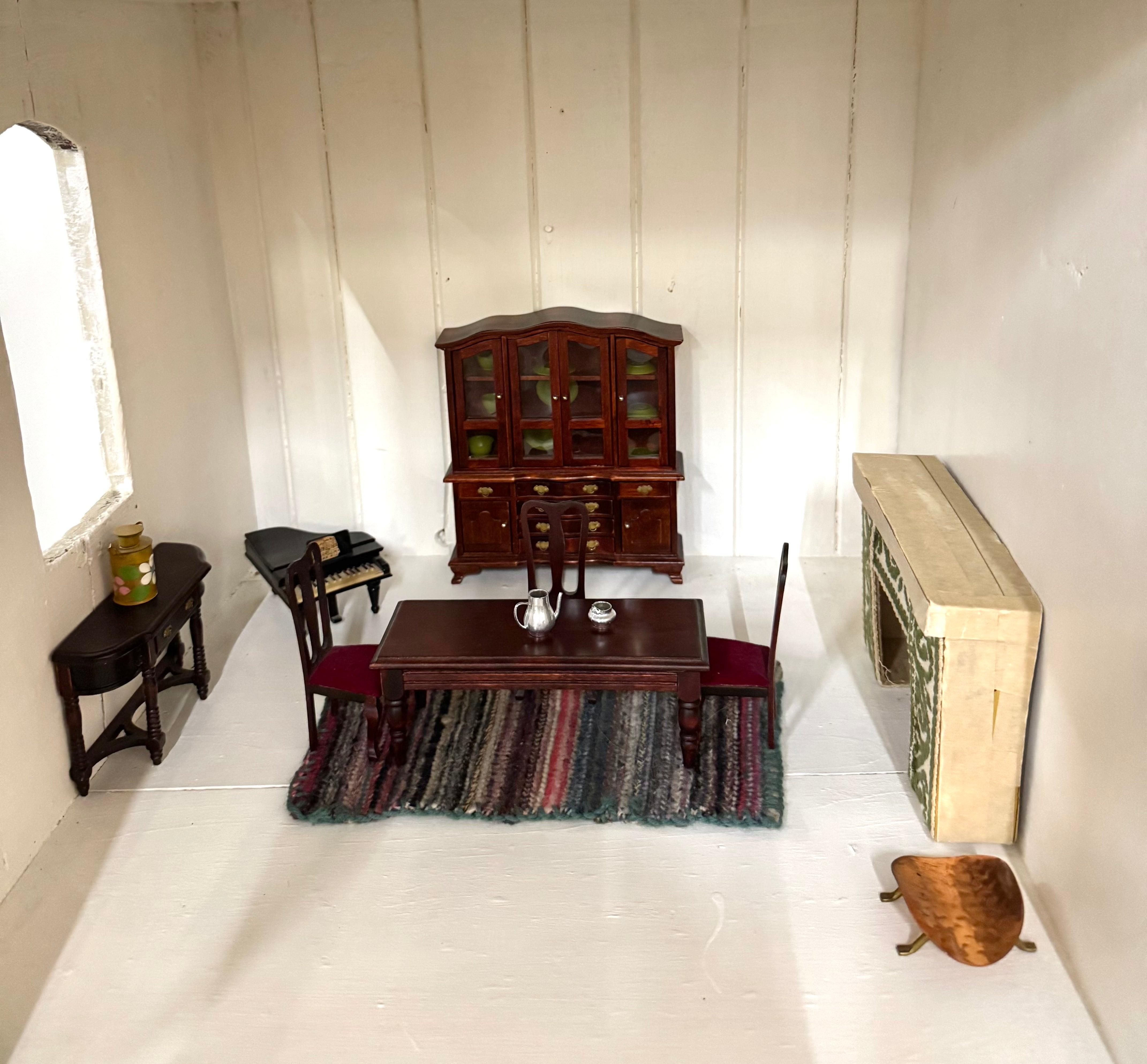 Vintage Handcrafted 55" Doll House
