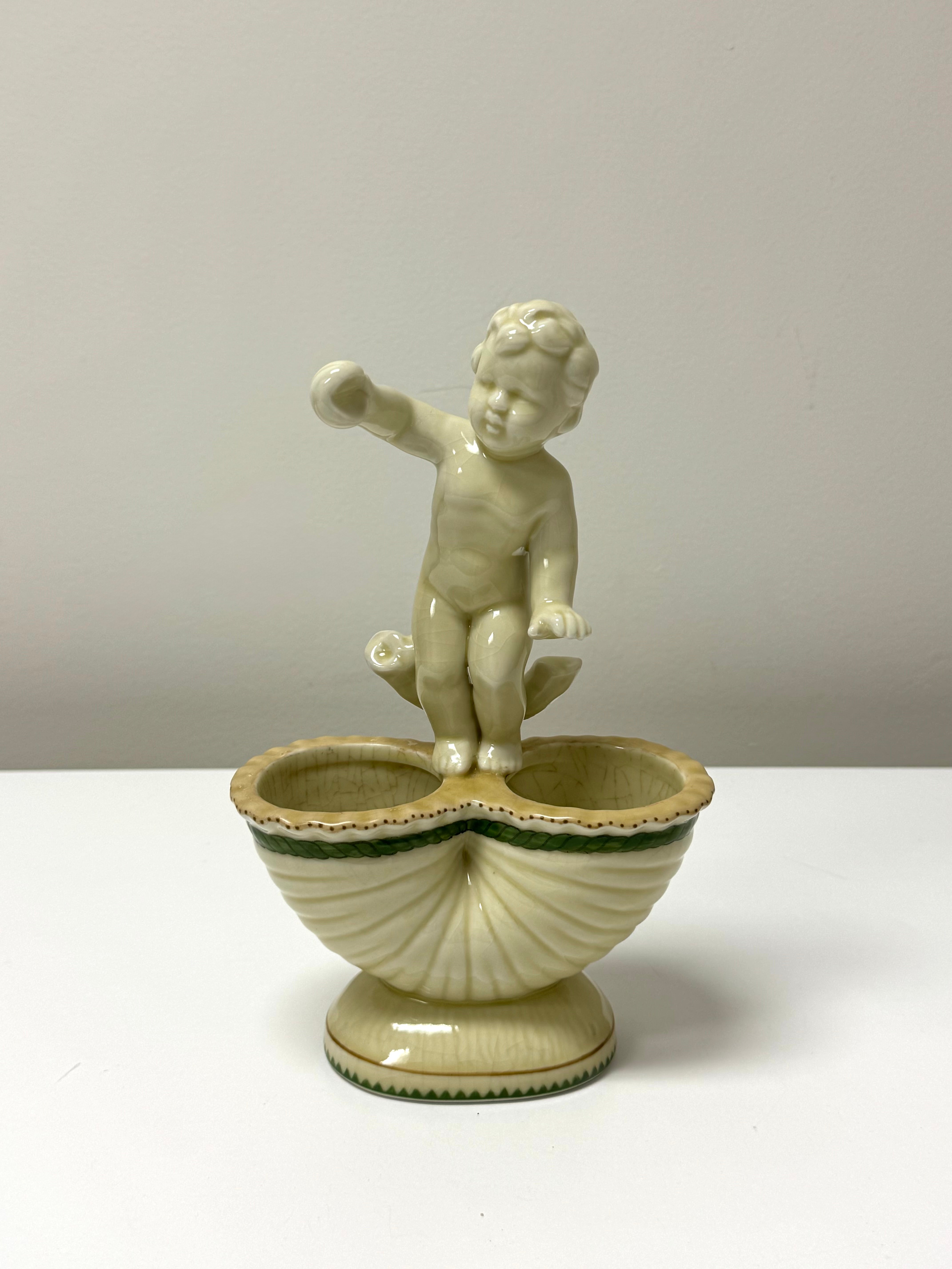 Vintage Porcelain Cherub Bowl