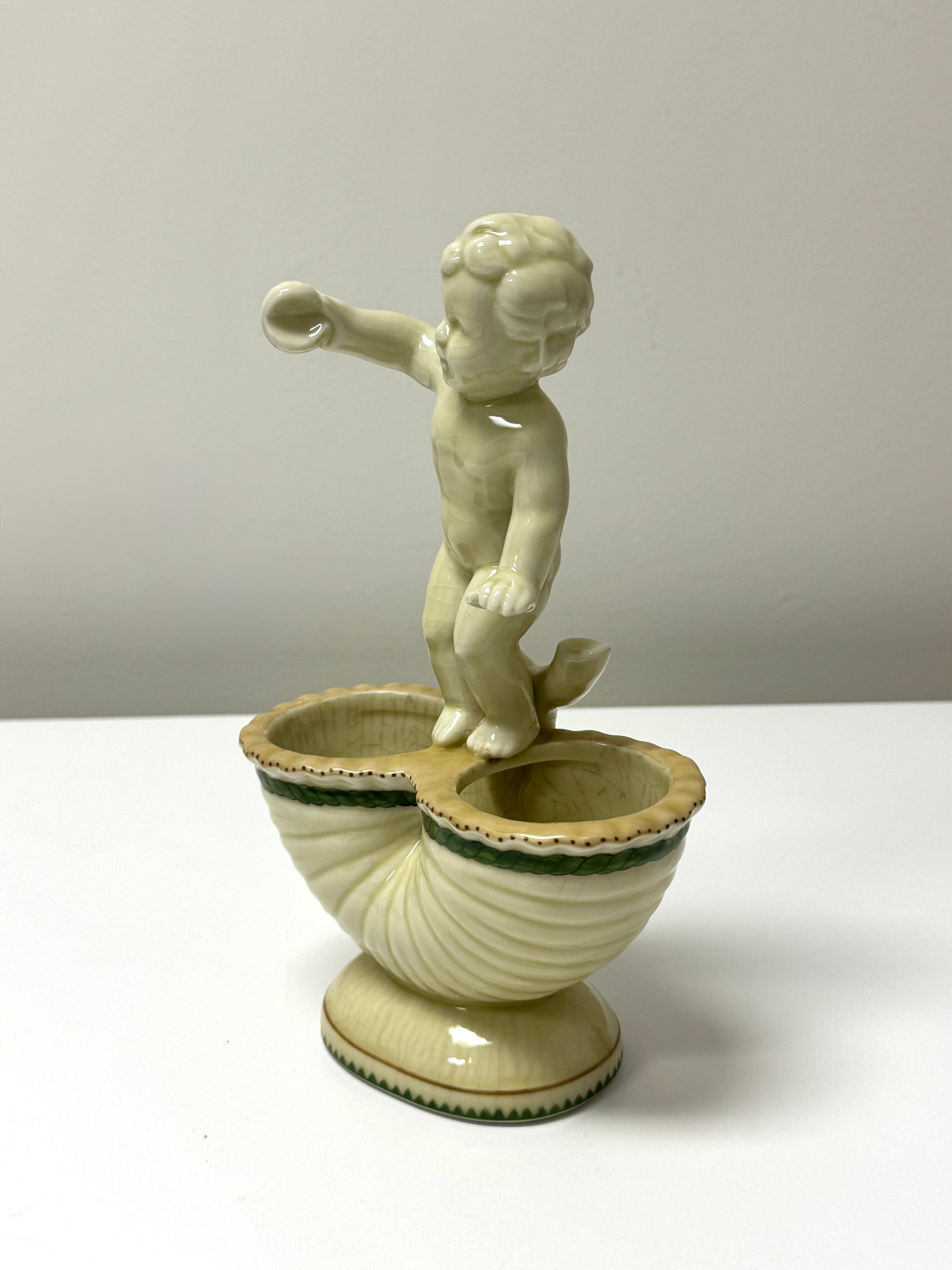 Vintage Porcelain Cherub Bowl