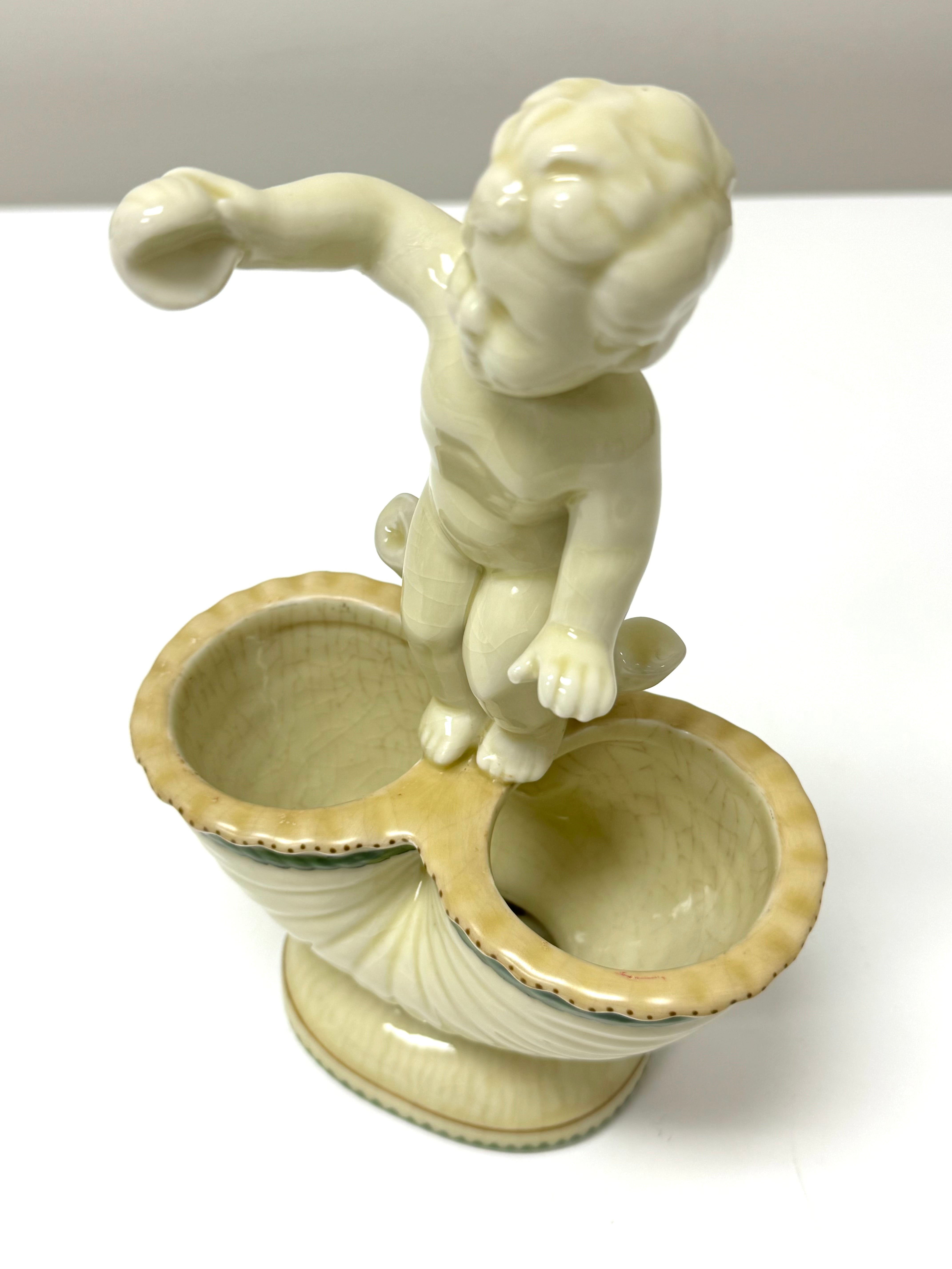 Vintage Porcelain Cherub Bowl