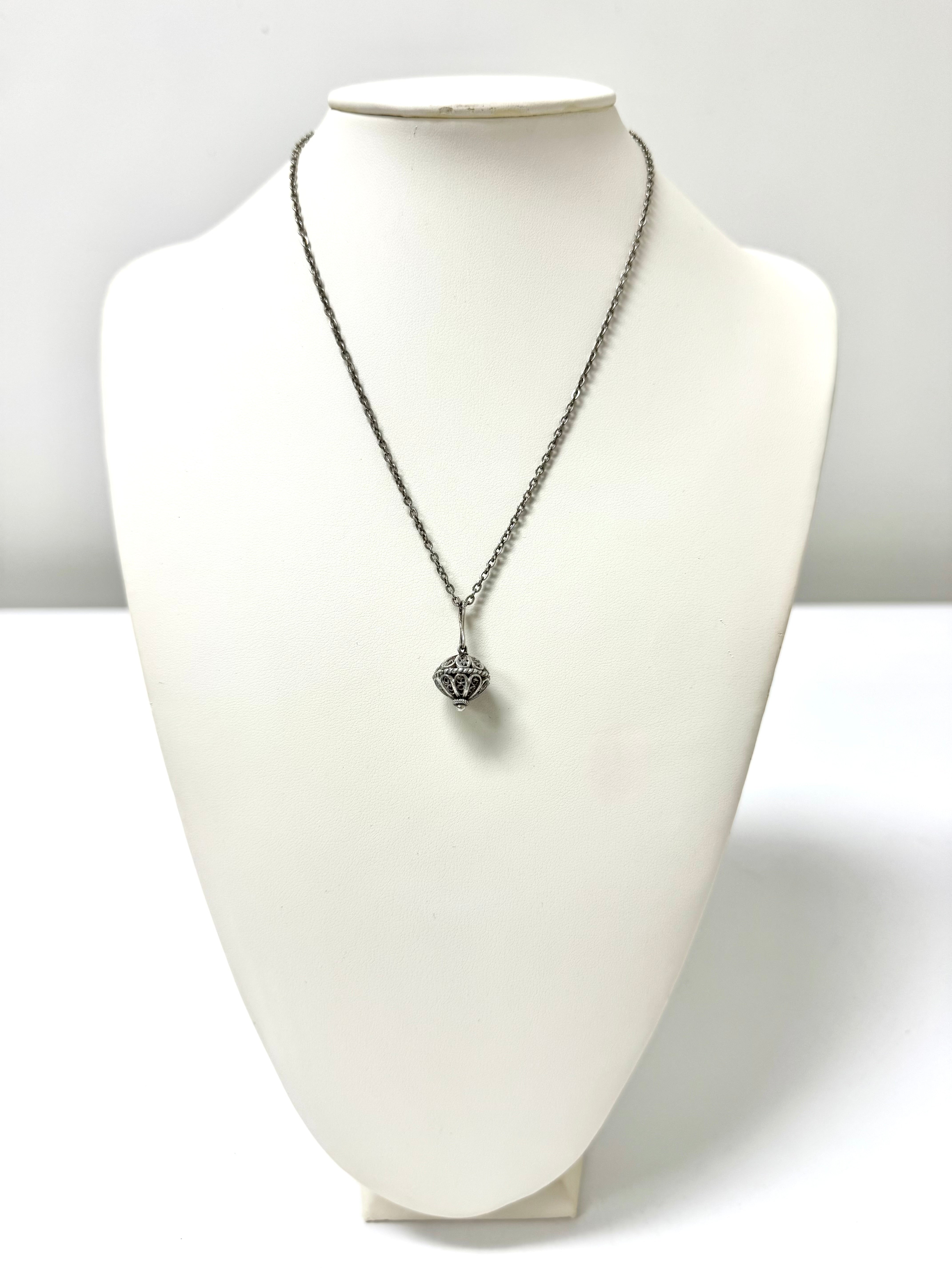 Sterling Filigree Pendant