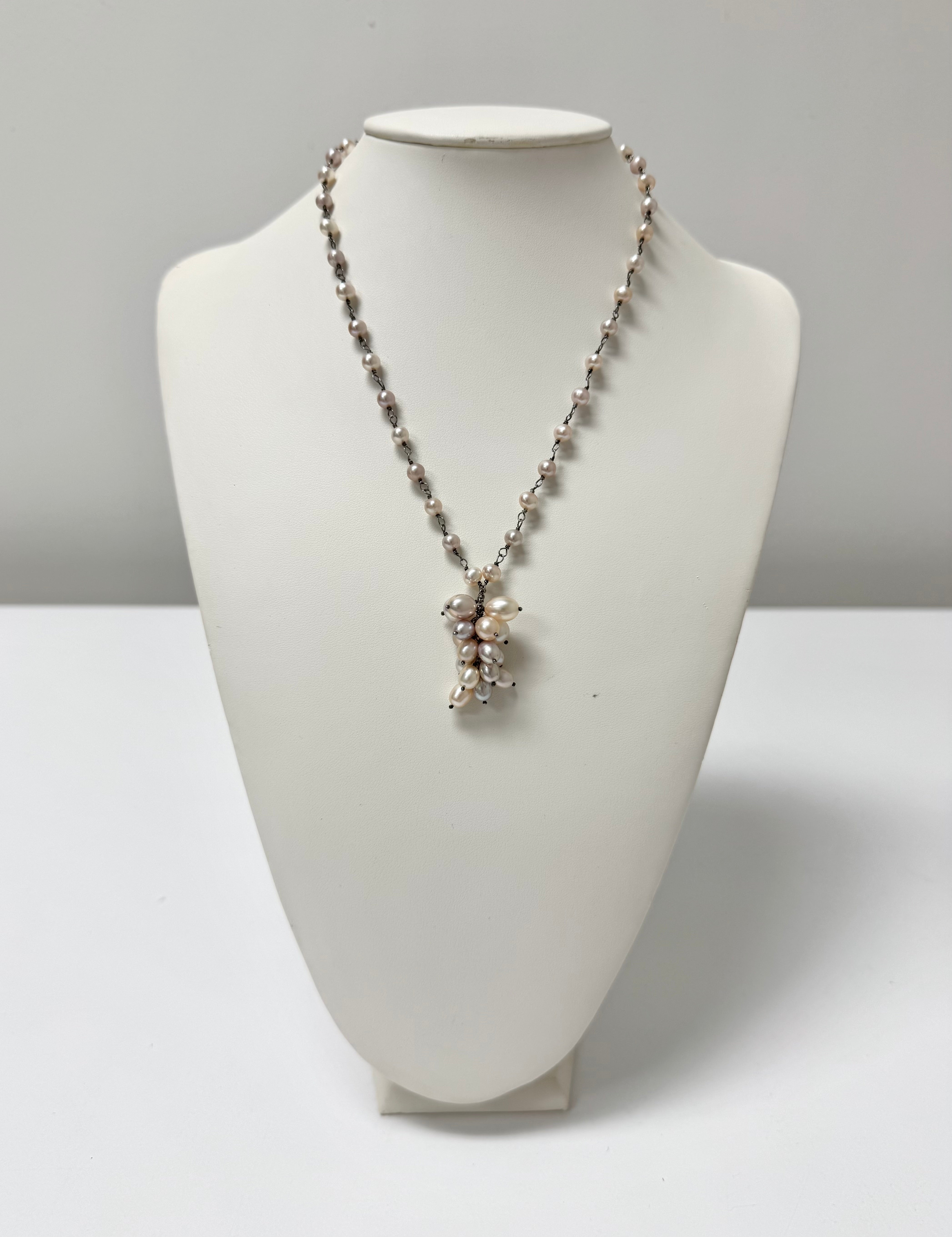 Pink Baroque Pearl Necklace