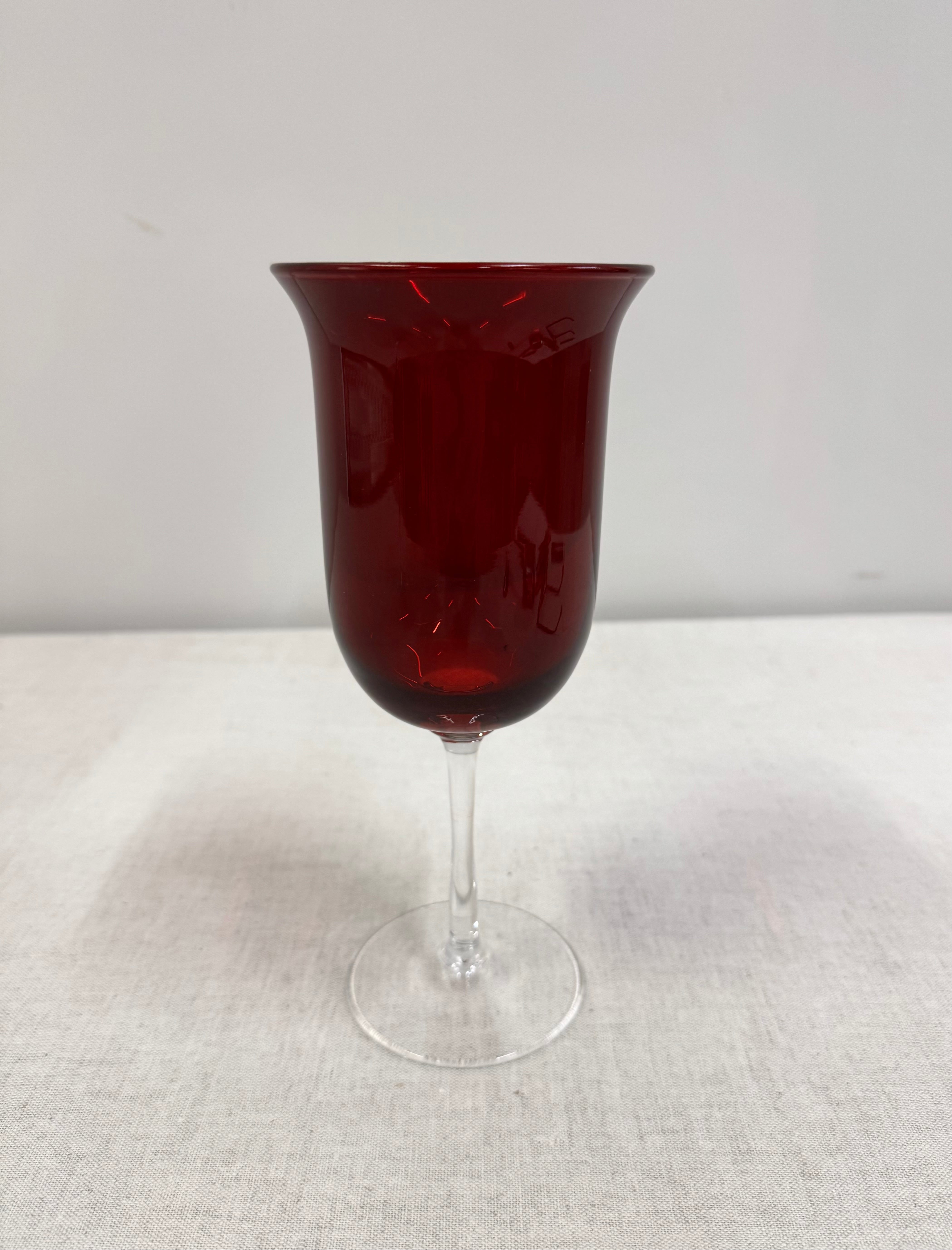 Vintage PARTYLITE Ruby Red Votive Holder