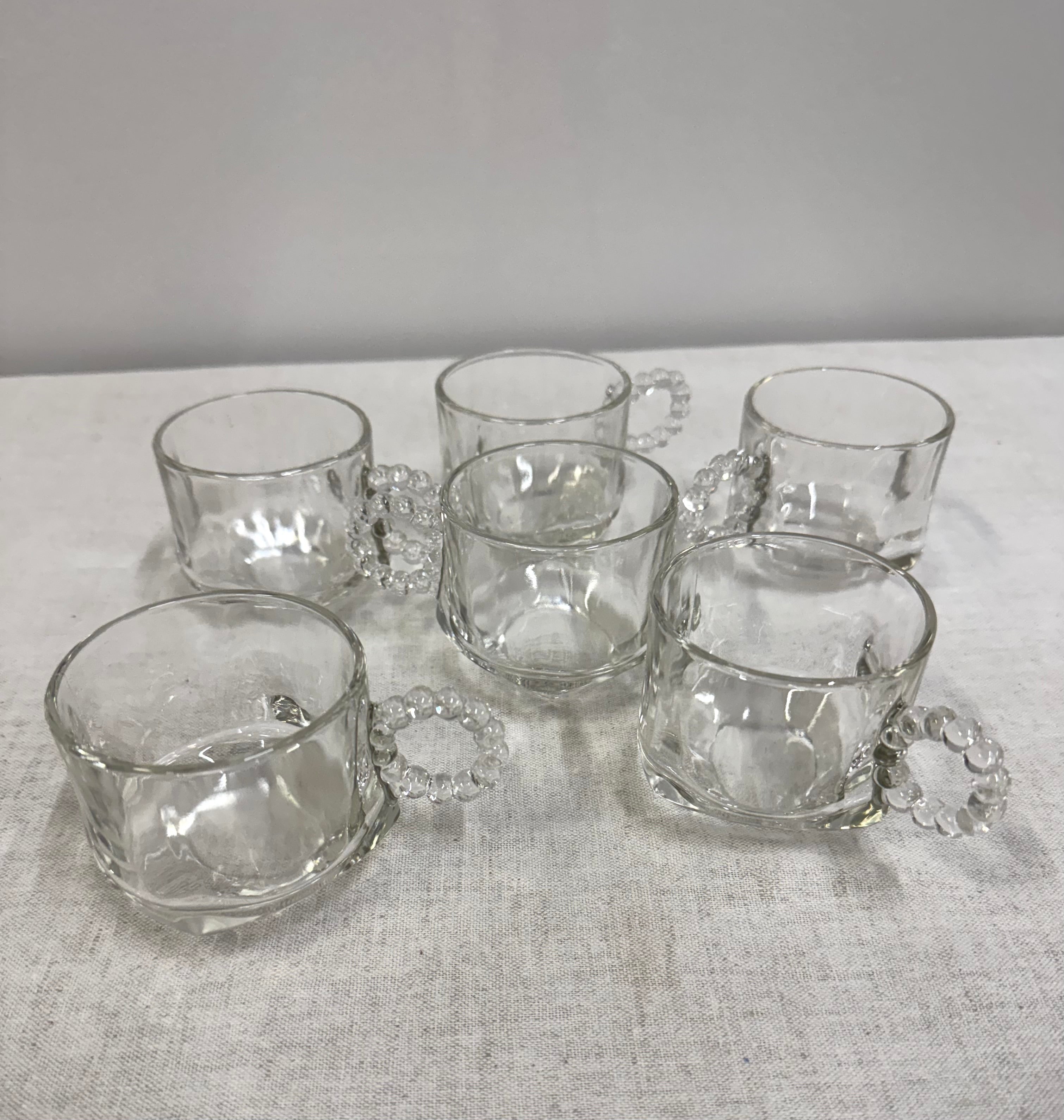 Vintage HAZEL ATLAS Boopie Cups Set of 6