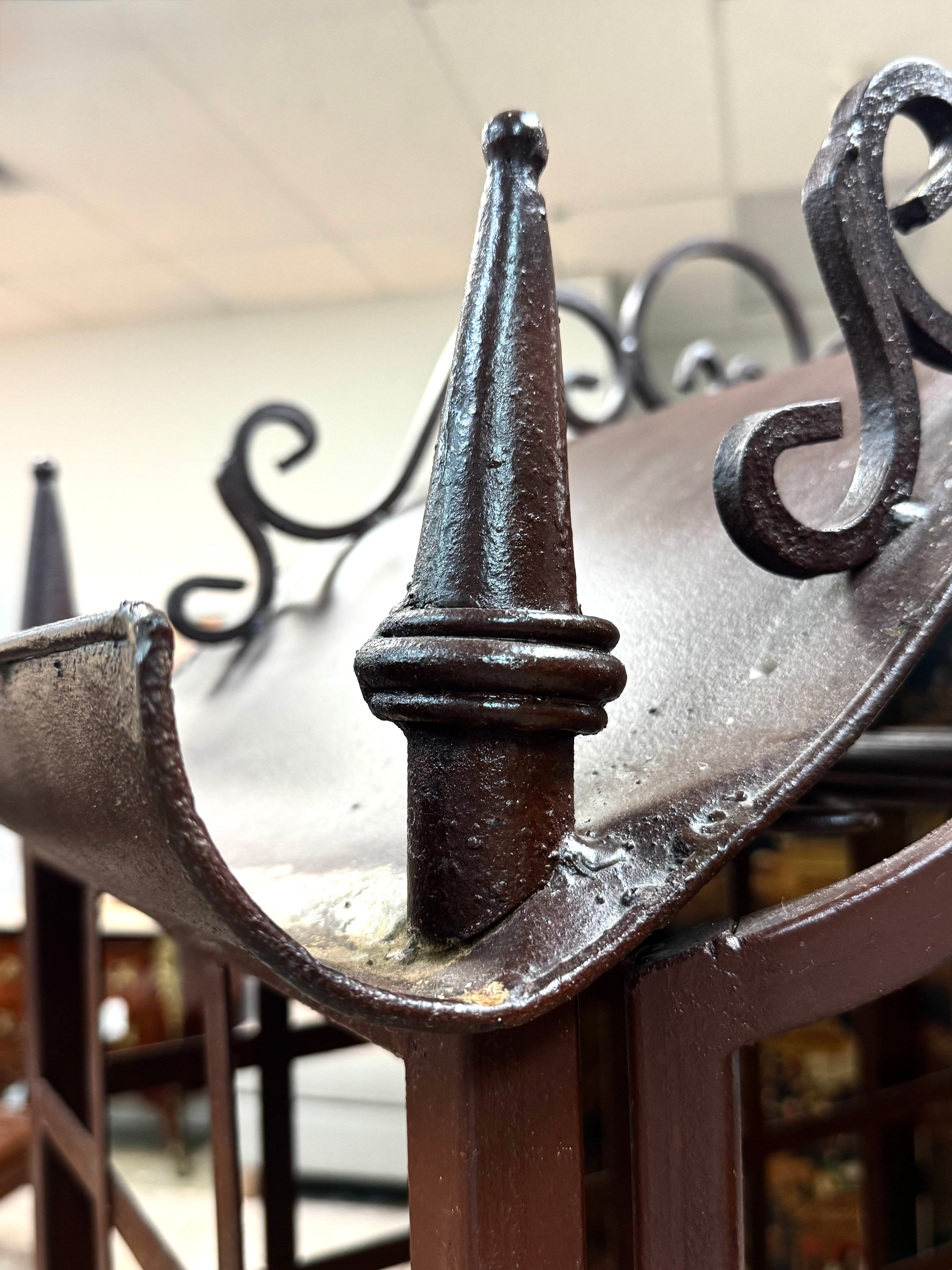 Hand-forged Wrought Iron Wine Rack