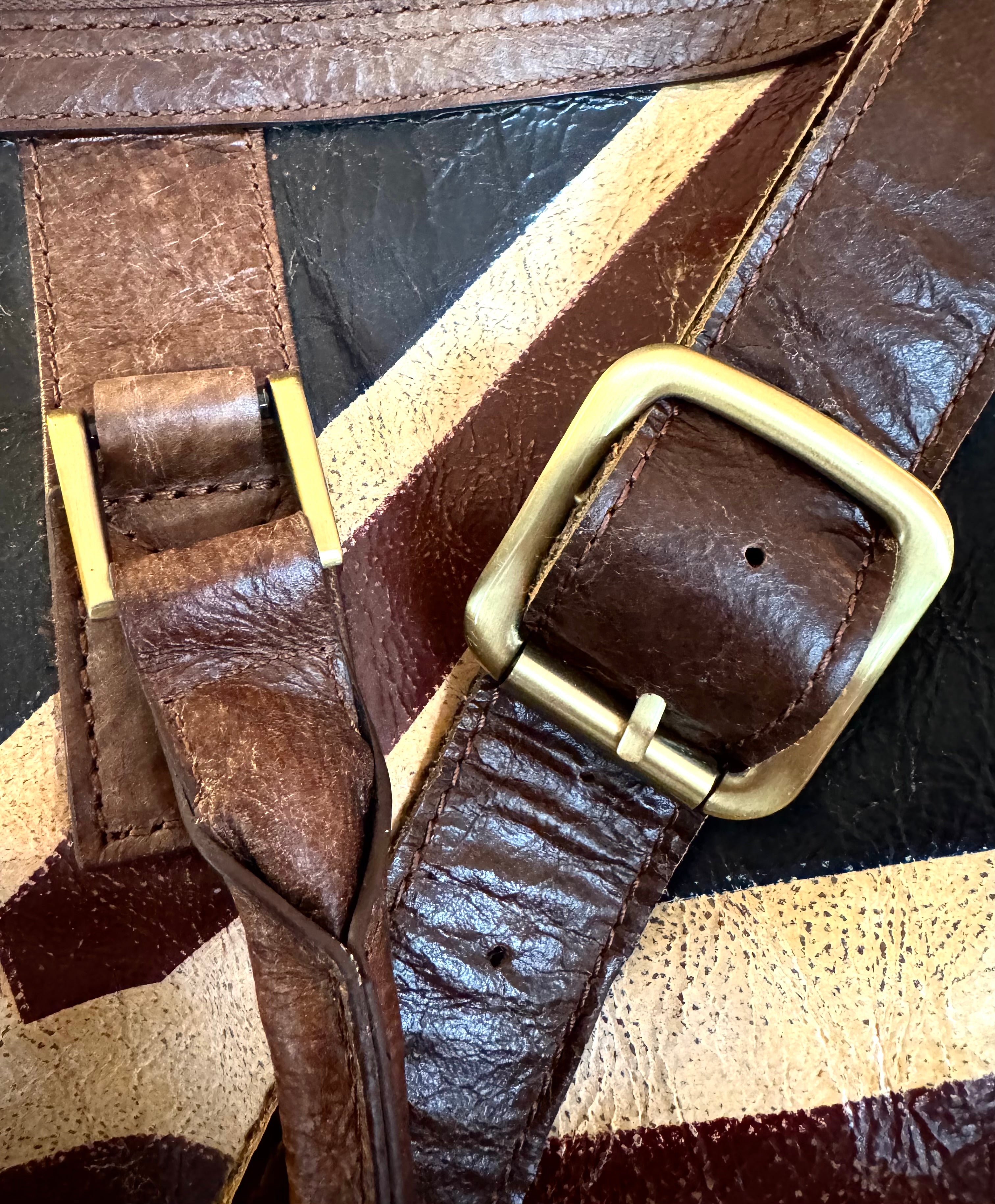 NEW Union Jack Leather Gym Bag
