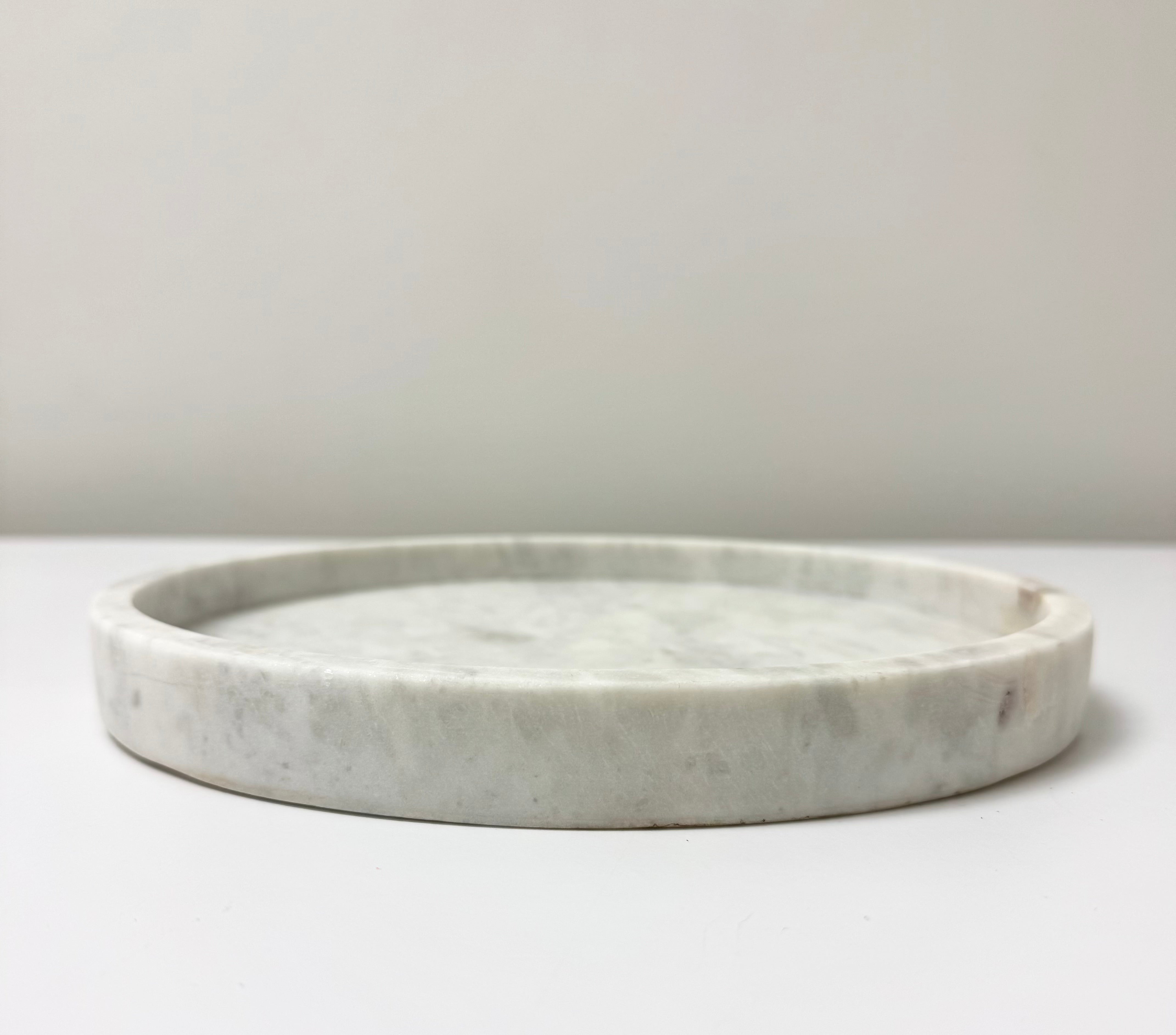 White Marble 10" Tray